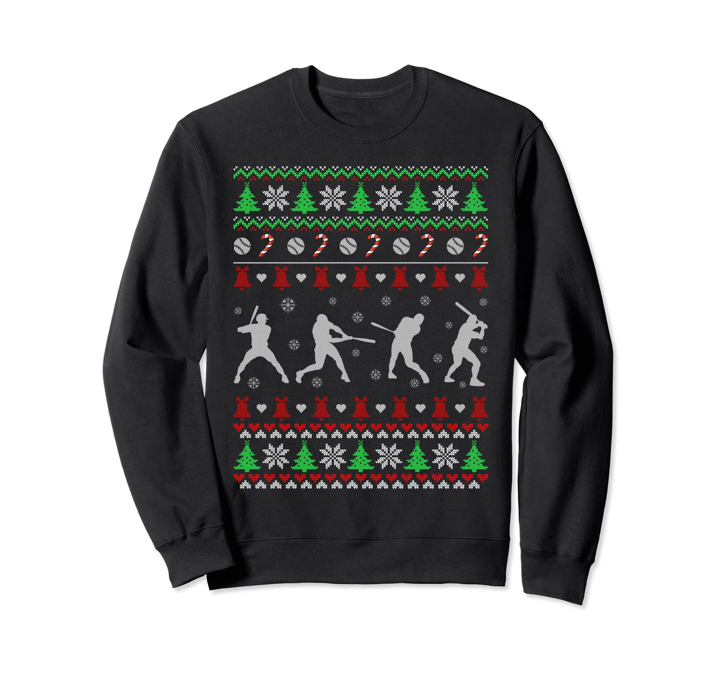 Ugly Baseball Funny Holiday Sweatshirt - Casual Everyday Wear Men Women - T-Shirt, Sweatshirt, Hoodie