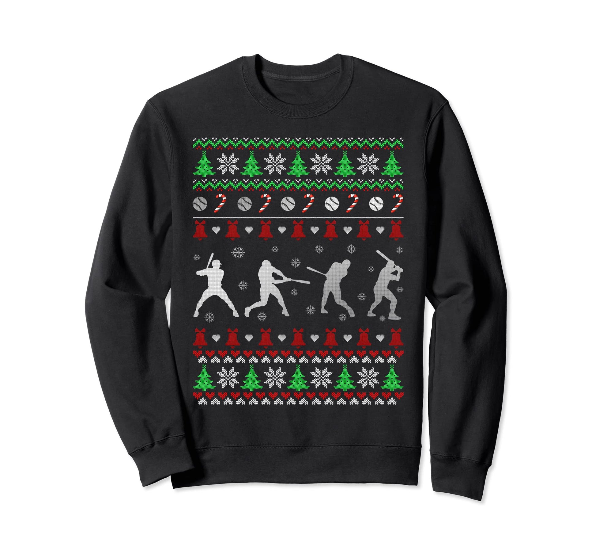 Ugly Baseball Funny Holiday Sweatshirt - Casual Everyday Wear Men Women - T-Shirt, Sweatshirt, Hoodie