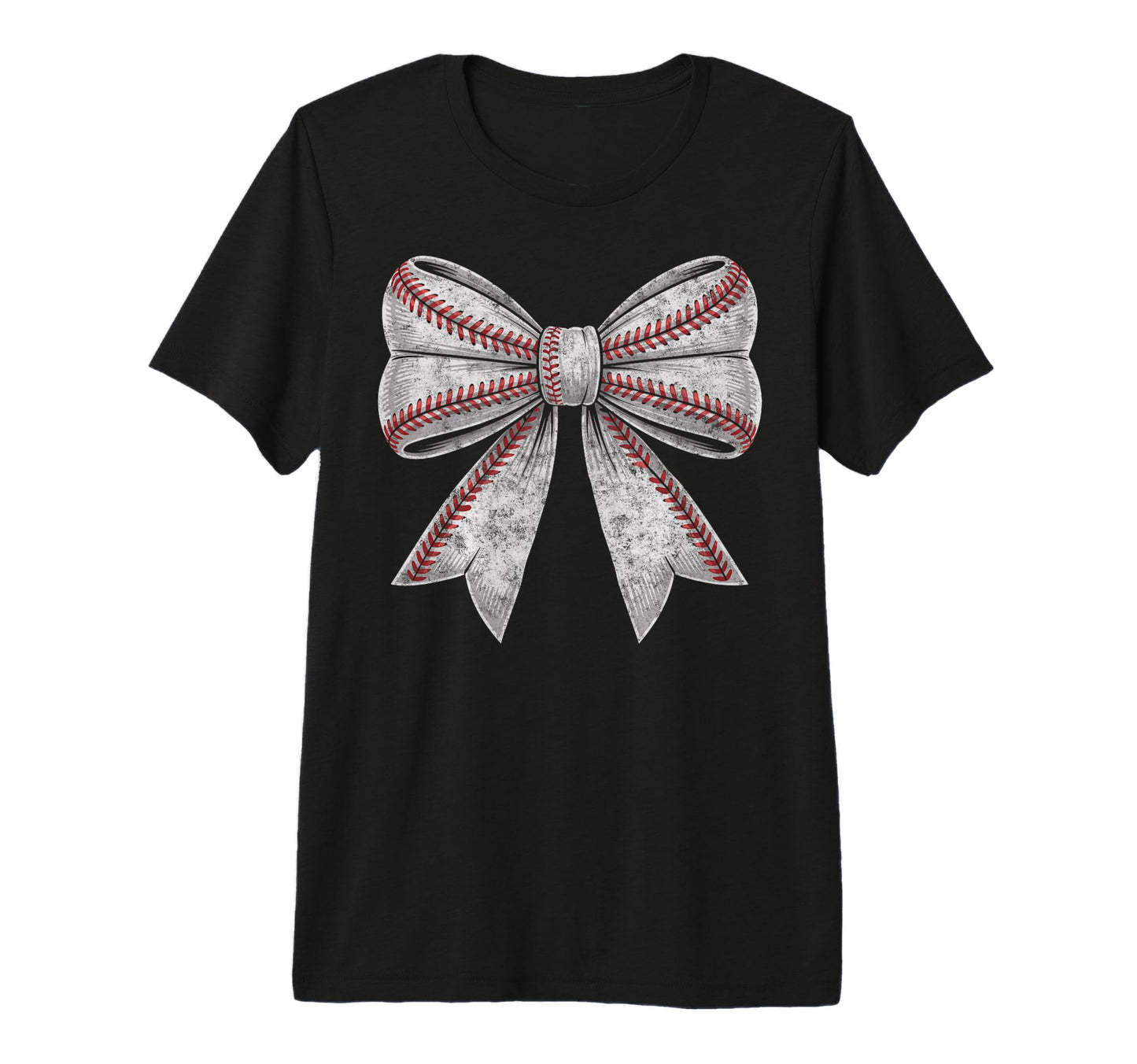 Baseball Ball Bow Player Mother T-Shirt - Casual Everyday Wear Unisex - T-Shirt, Sweatshirt, Hoodie