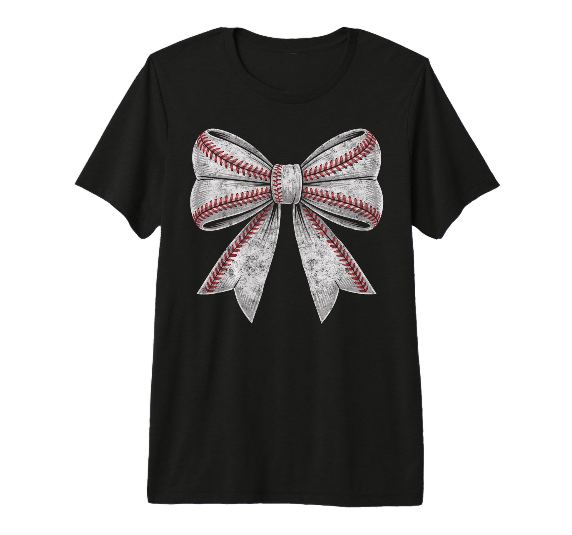 Baseball Ball Bow Player Mother T-Shirt - Casual Everyday Wear Unisex - T-Shirt, Sweatshirt, Hoodie