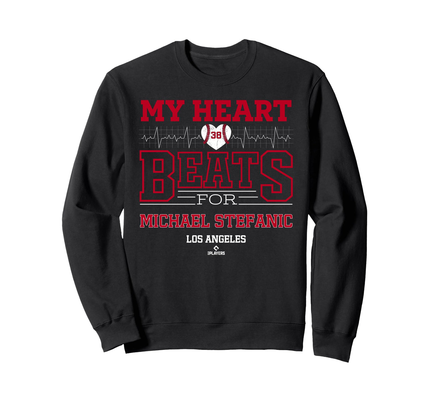 My Heart Beats Michael Stefanic Los Sweatshirt - Minimalist Print Unisex - T-Shirt, Sweatshirt, Hoodie