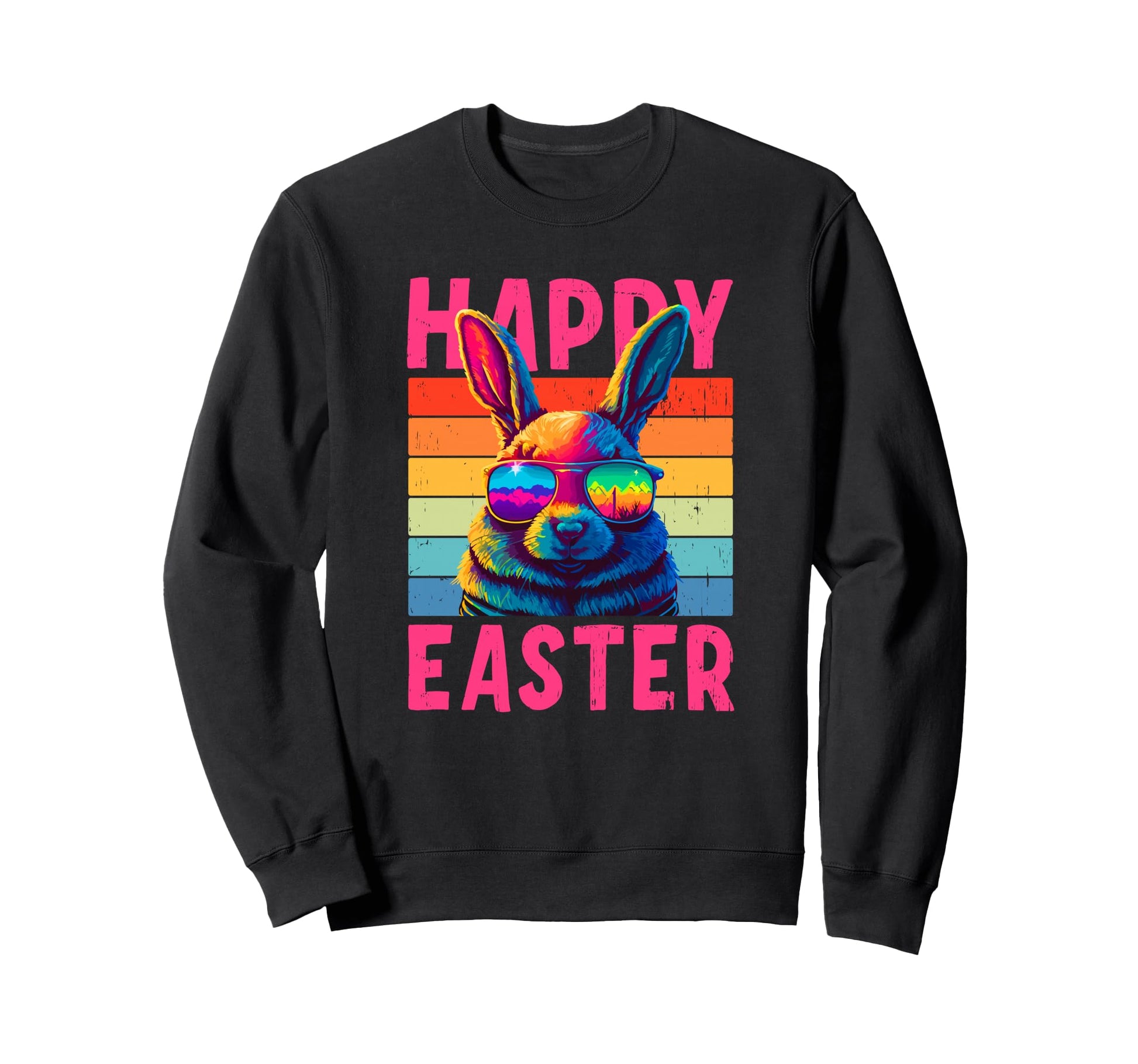 Happy Easter Bunny Sweatshirt - Unique Graphic for Adults - T-Shirt, Sweatshirt, Hoodie