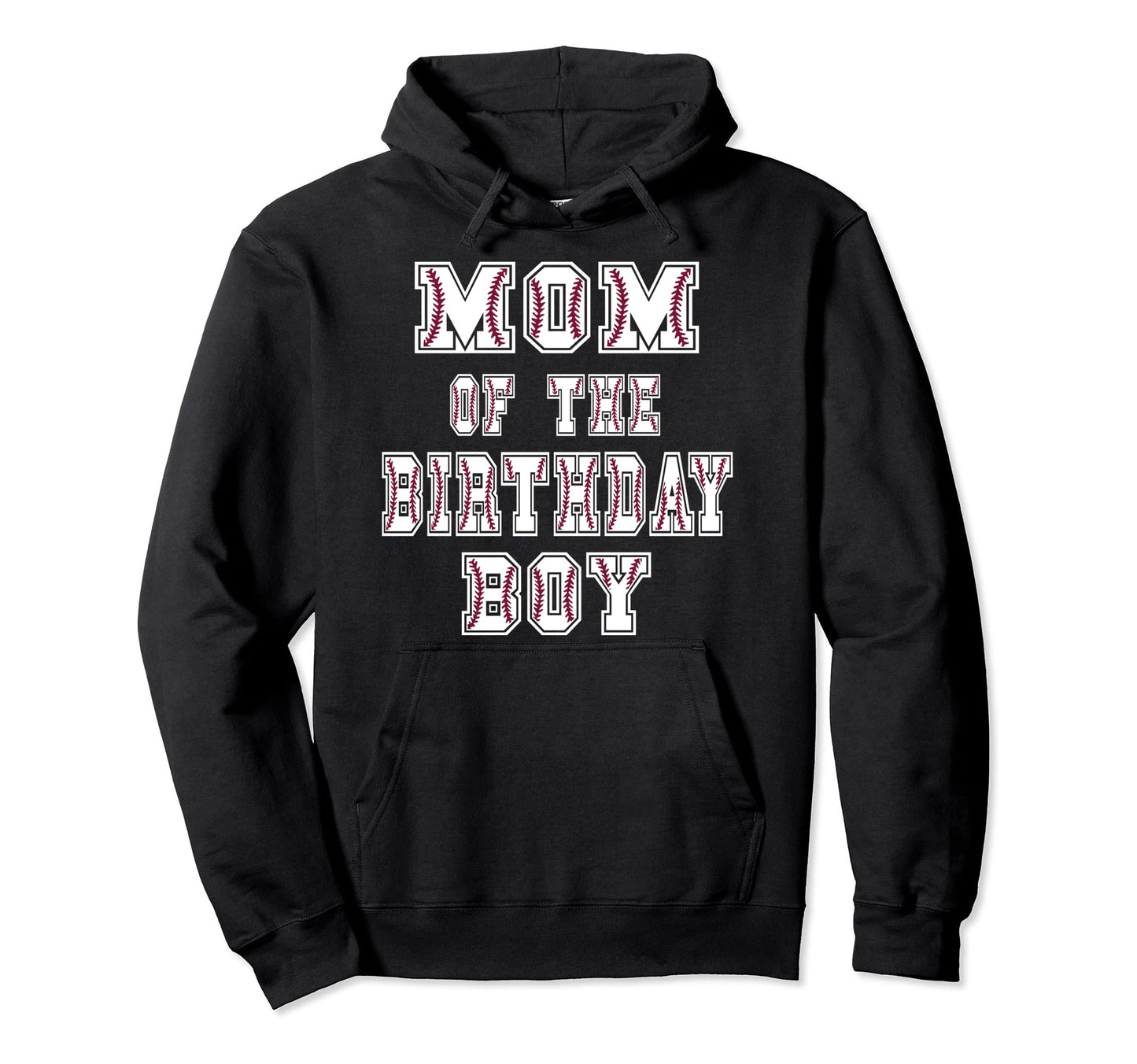 Mom Birthday Baller Baseball Themed Party Hoodie - Trendy Graphic Unisex - T-Shirt, Sweatshirt, Hoodie