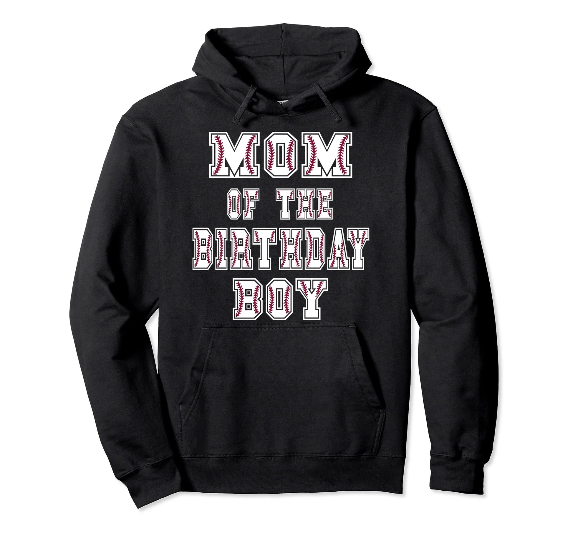 Mom Birthday Baller Baseball Themed Party Hoodie - Trendy Graphic Unisex - T-Shirt, Sweatshirt, Hoodie