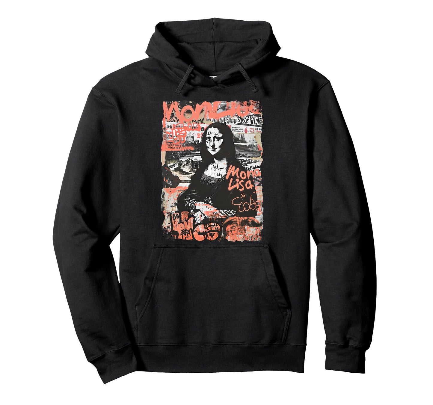 Mona Lisa Aesthetic Y2K Streetwear Hoodie - Streetwear Style Unisex - T-Shirt, Sweatshirt, Hoodie