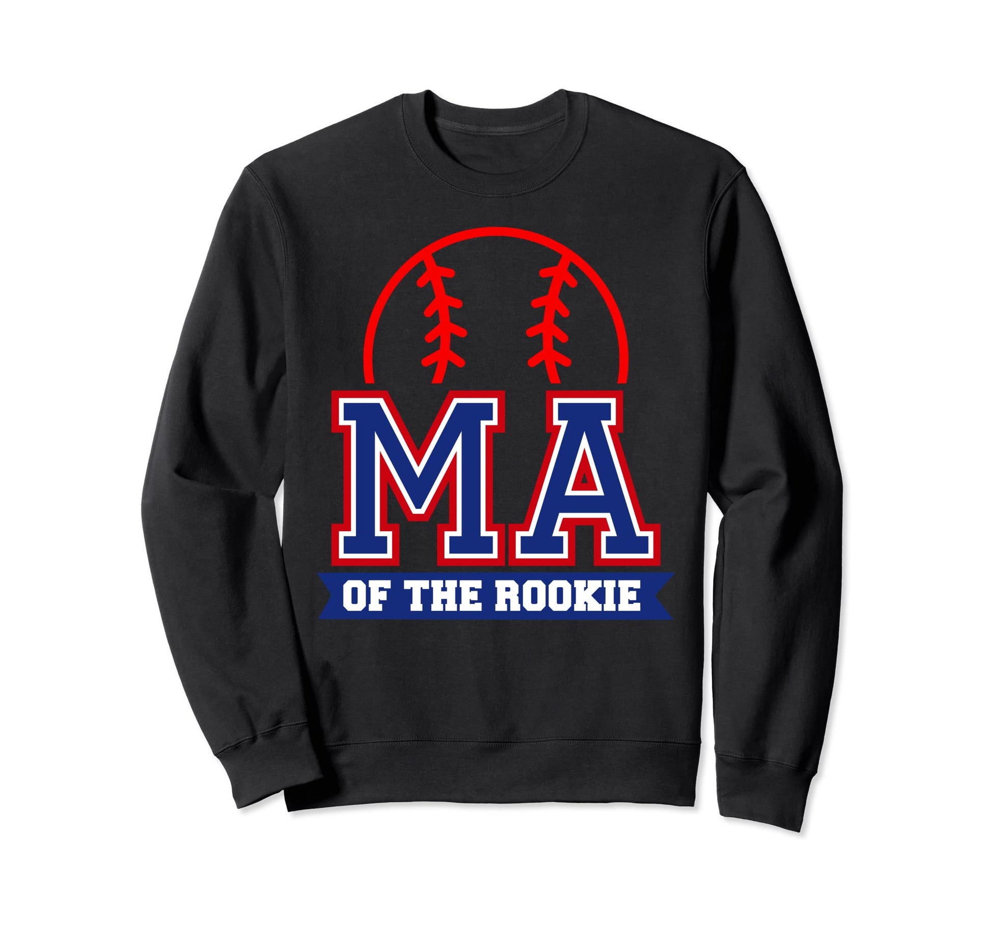 Ma Rookie 1St Birthday Baseball Sweatshirt - Custom Art Print for Adults - T-Shirt, Sweatshirt, Hoodie