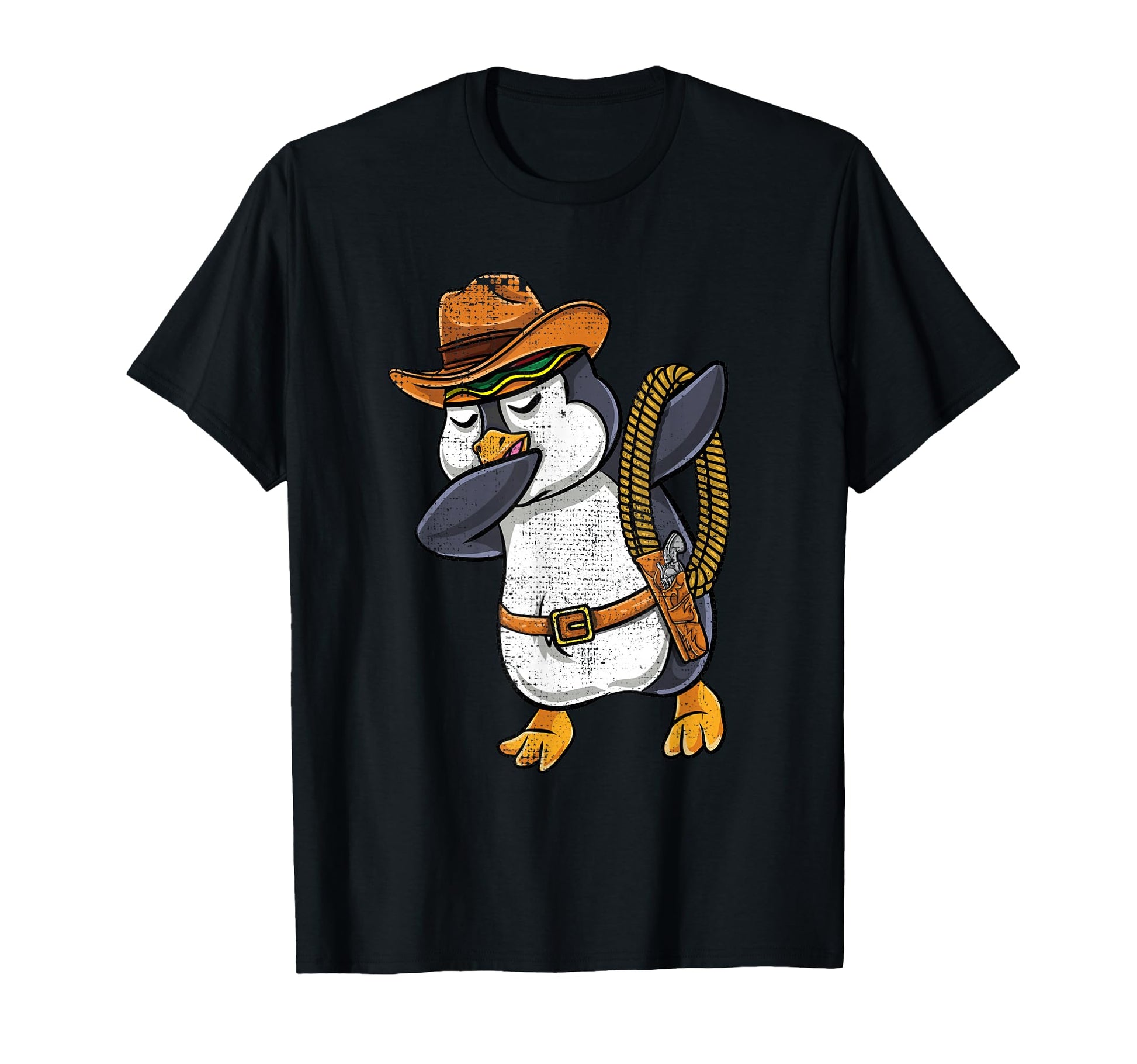 Dabbing Mexican Cowboy Penguin T-Shirt - Unique Graphic for Adults - T-Shirt, Sweatshirt, Hoodie