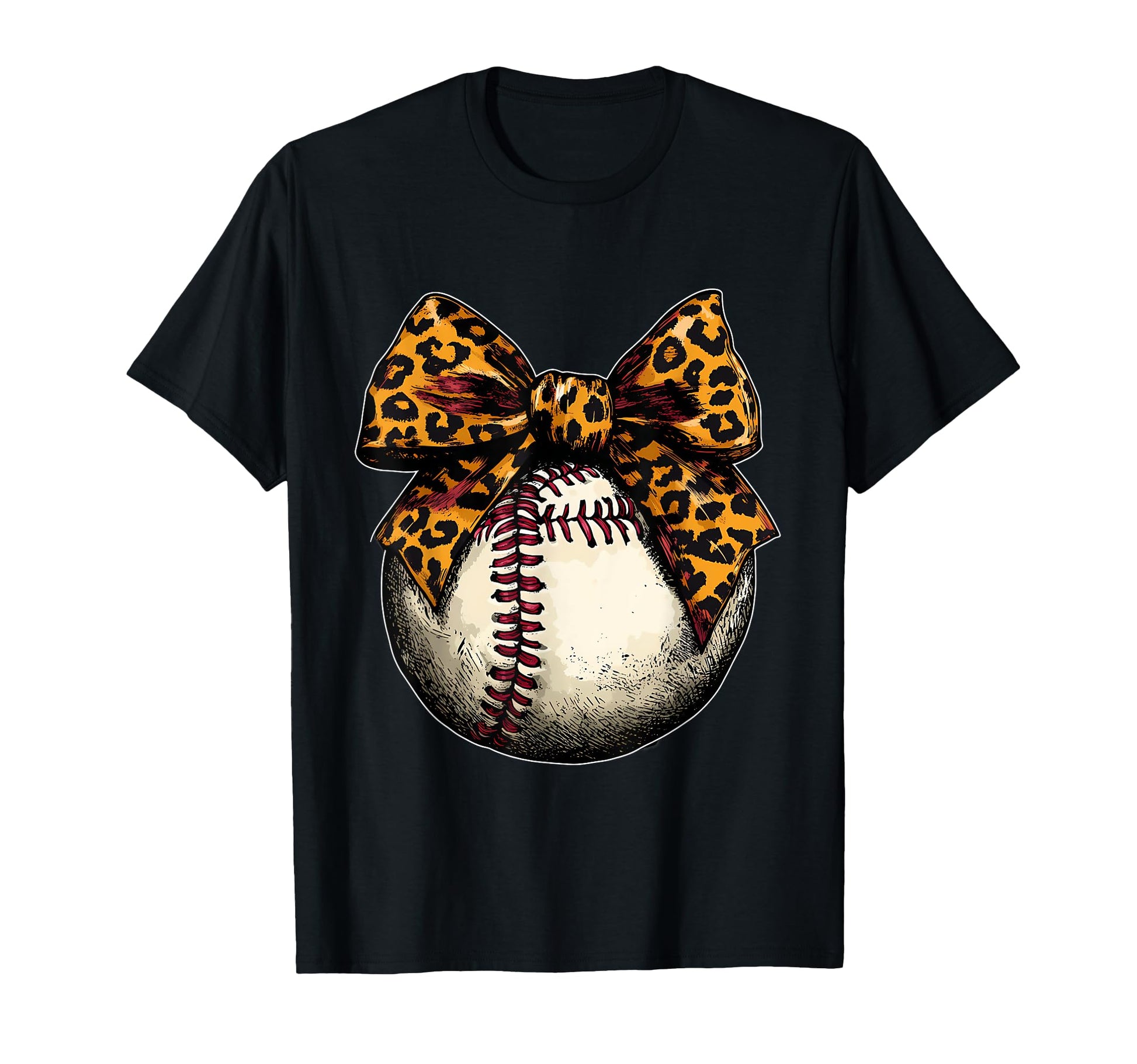 Baseball Coquette Bow Baseball Game T-Shirt - Custom Art Print Unisex - T-Shirt, Sweatshirt, Hoodie