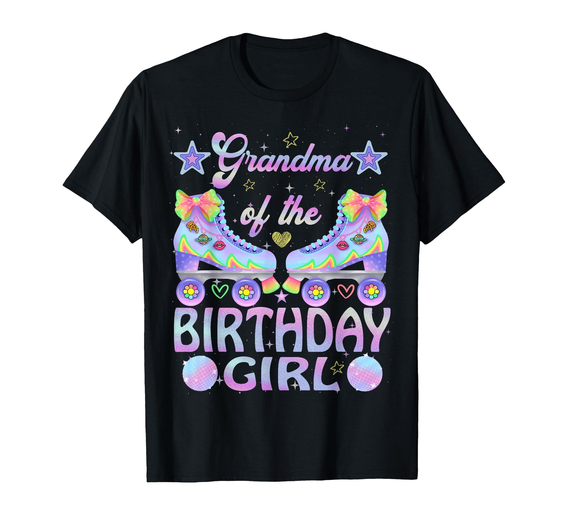 Grandma Birthday Rolling Skate Family T-Shirt - Trendy Graphic for Adults - T-Shirt, Sweatshirt, Hoodie
