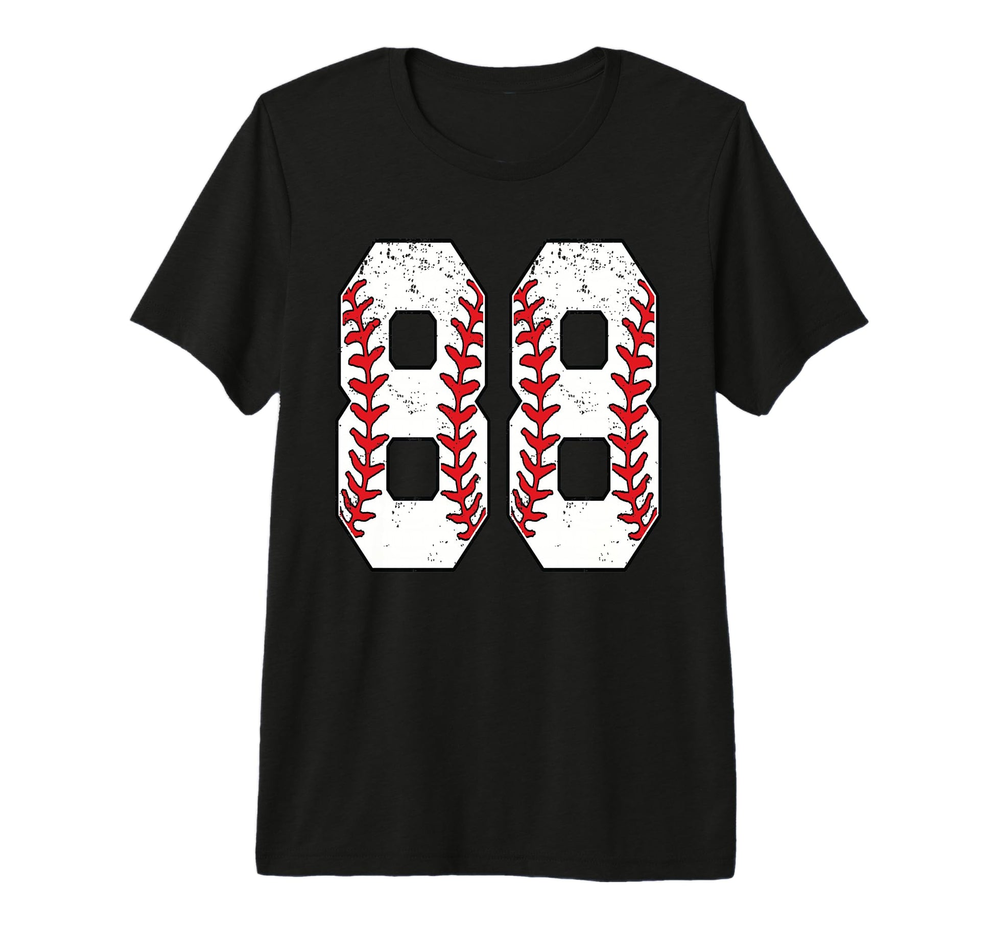 Number 88 Baseball 88 Jersey Number T-Shirt - Novelty Apparel for Adults - T-Shirt, Sweatshirt, Hoodie