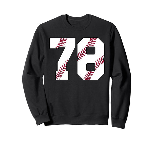 Baseball 1948 78Th Birthday 78 Years Sweatshirt - Graphic Print for Adults - T-Shirt, Sweatshirt, Hoodie