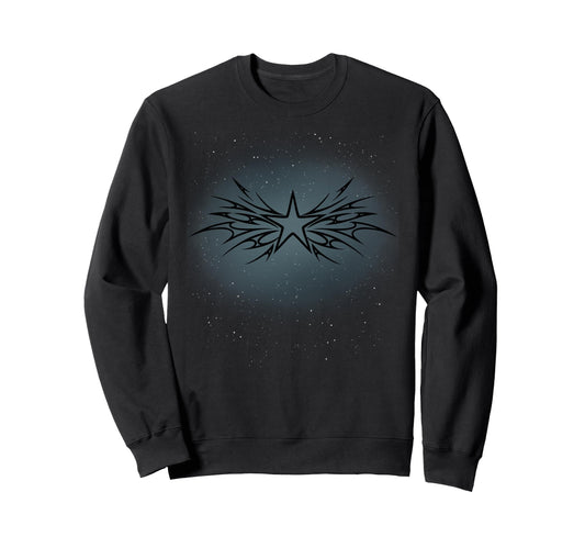90S Y2K Tattoo Star Starry Sky Sweatshirt - Fun Novelty Design Unisex - T-Shirt, Sweatshirt, Hoodie