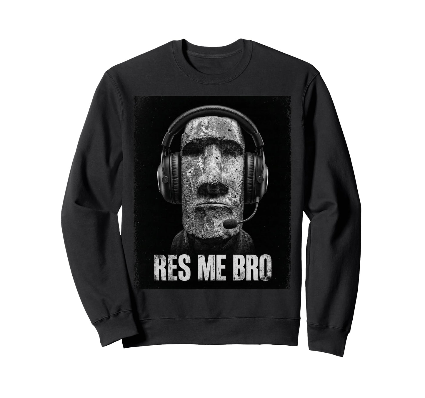 Funny Gamer Y2K Easter Island Moai Sweatshirt - Fun Novelty Design Unisex - T-Shirt, Sweatshirt, Hoodie