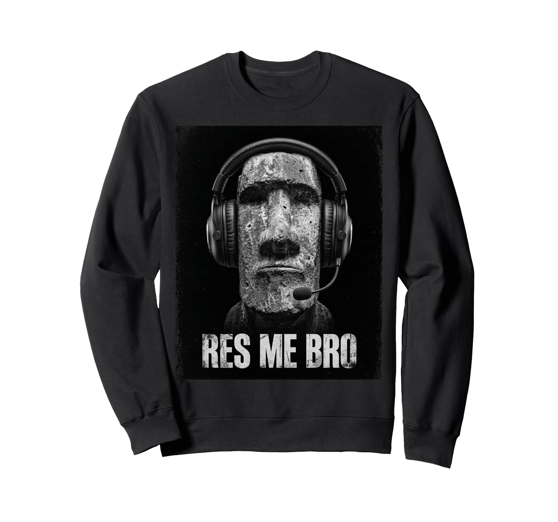 Funny Gamer Y2K Easter Island Moai Sweatshirt - Fun Novelty Design Unisex - T-Shirt, Sweatshirt, Hoodie