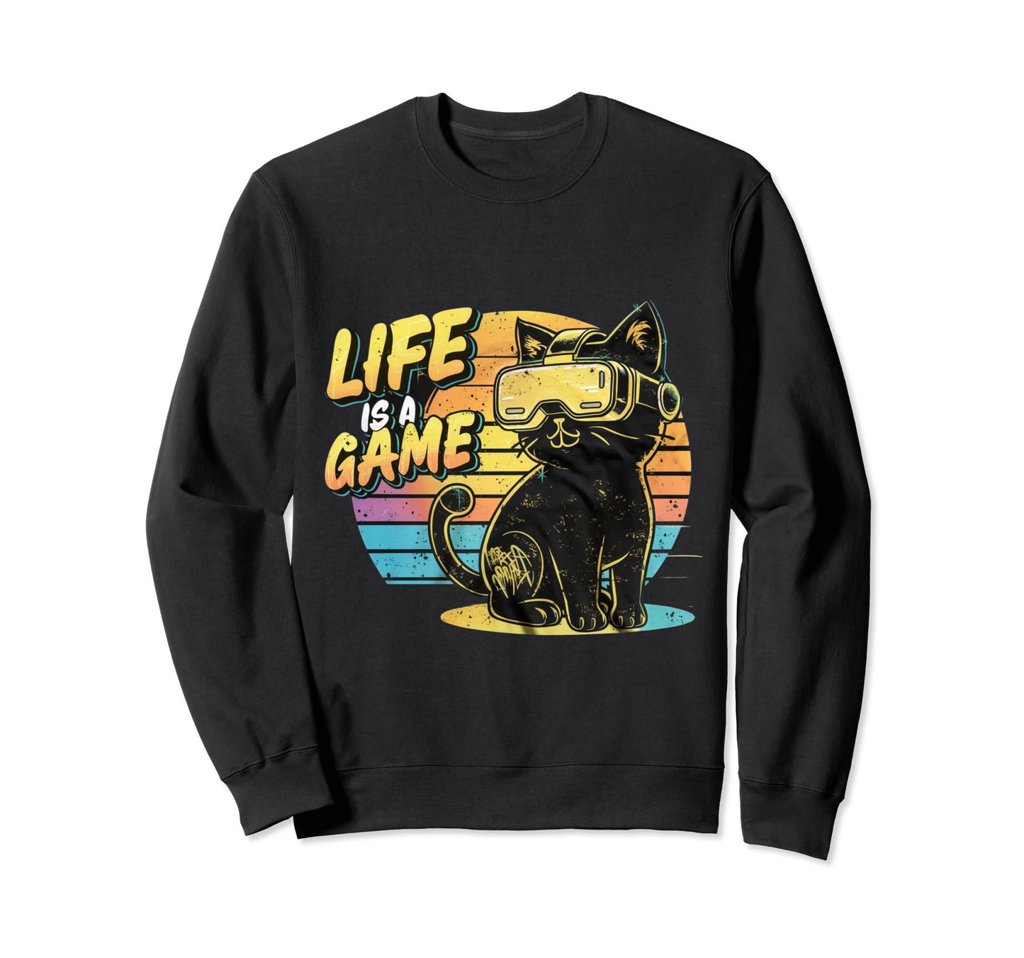 Life Gaming Leopard Baseball Sweatshirt - Casual Everyday Wear Unisex - T-Shirt, Sweatshirt, Hoodie