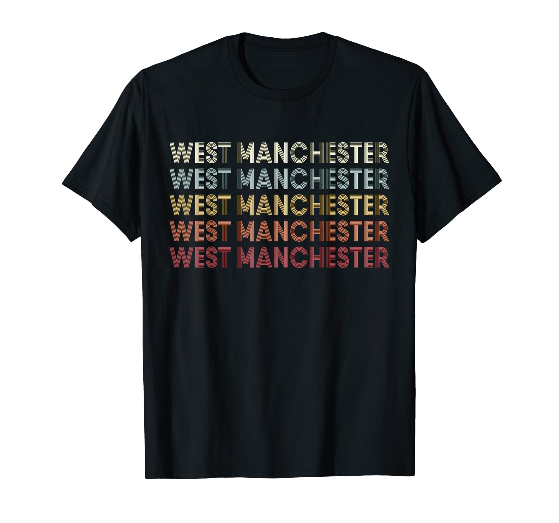West Manchester Pennsylvania West T-Shirt - Custom Art Print Unisex - T-Shirt, Sweatshirt, Hoodie