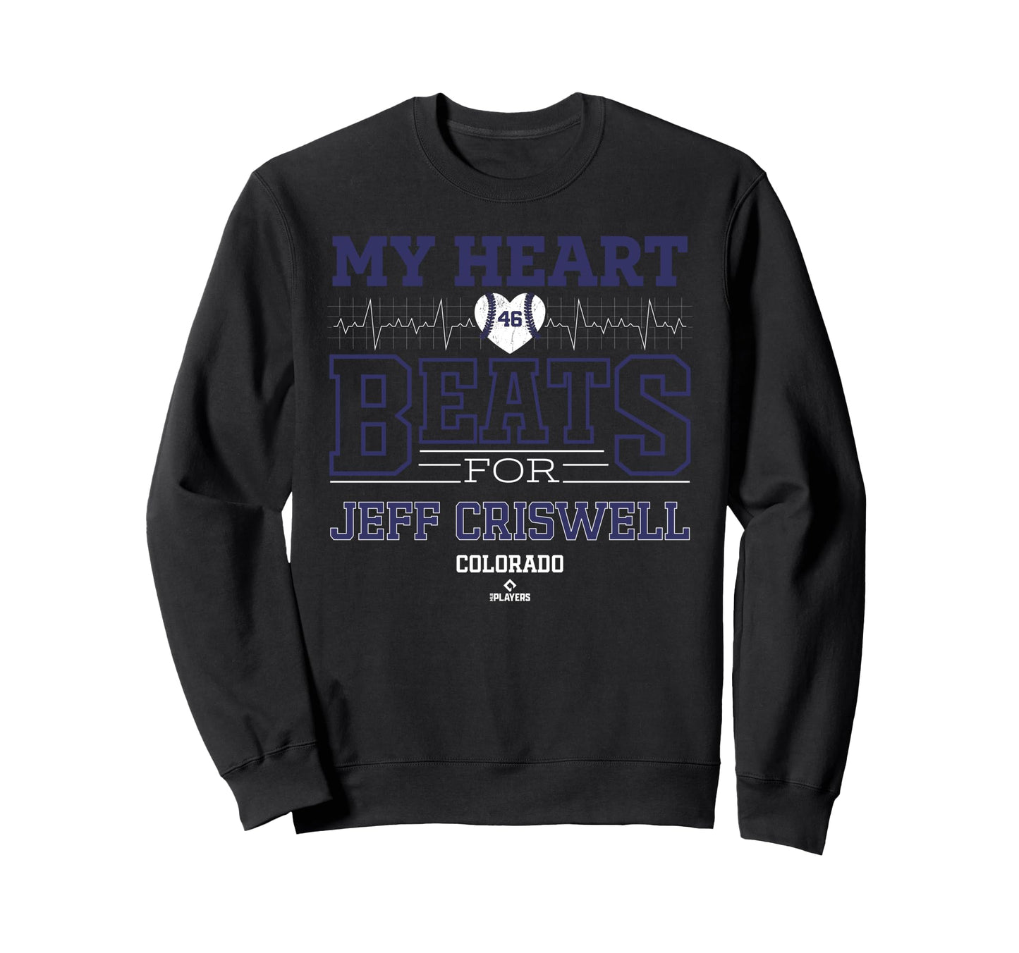 My Heart Beats Jeff Criswell Sweatshirt - Unique Graphic for Adults - T-Shirt, Sweatshirt, Hoodie