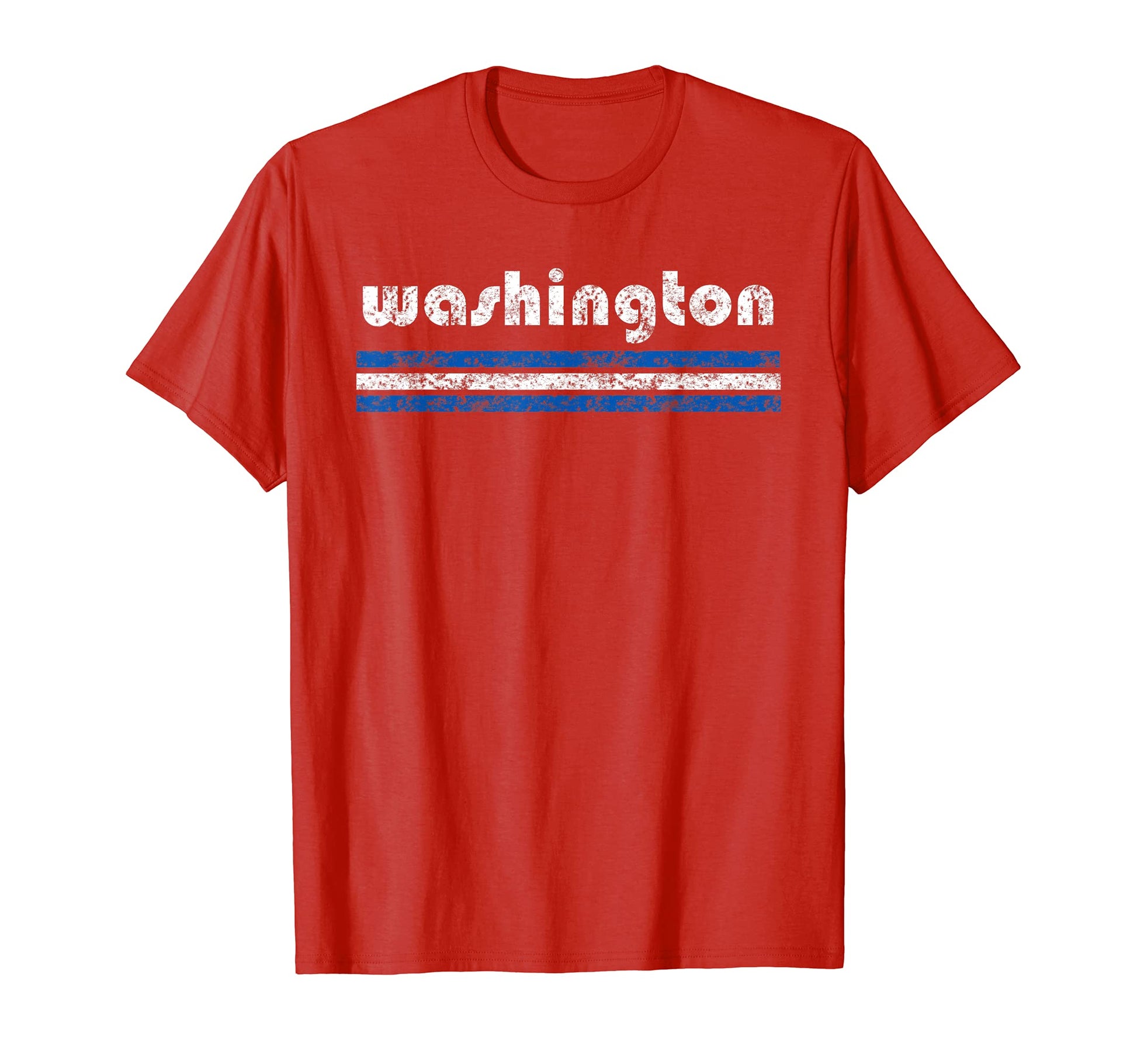 Washington D C Three Stripe Weathered T-Shirt - Minimalist Print Unisex - T-Shirt, Sweatshirt, Hoodie