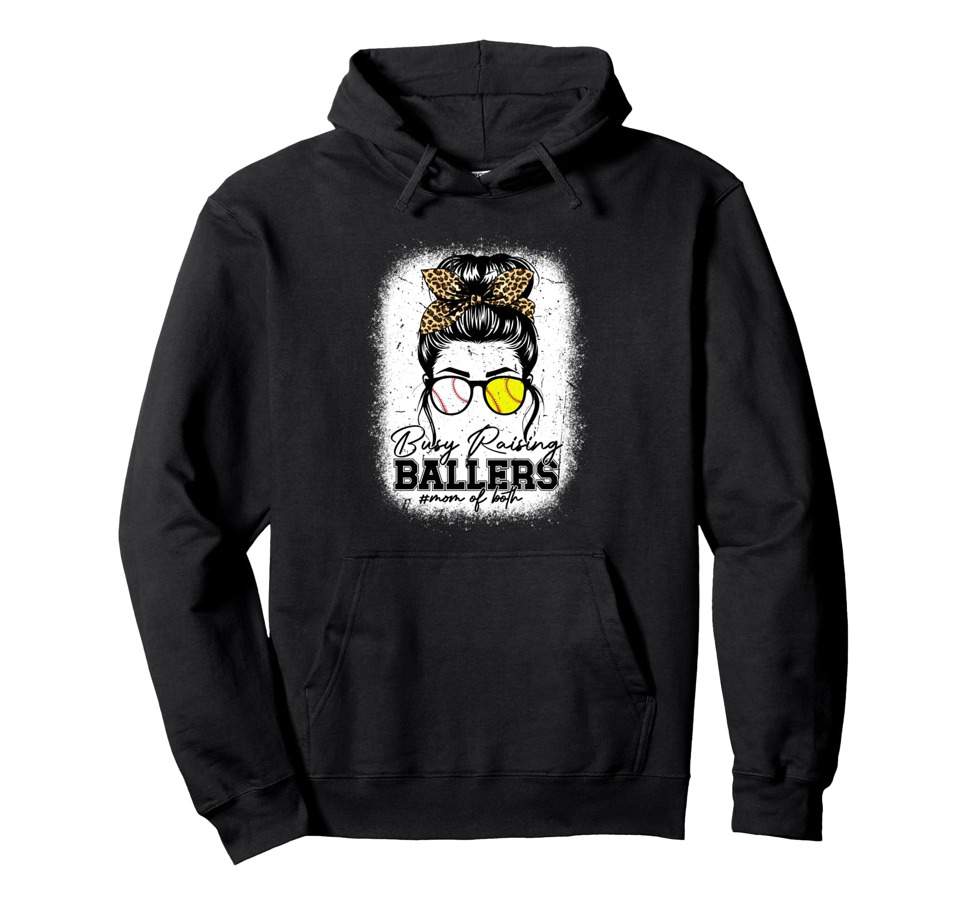 Busy Raising Ballers Baseball Softball Hoodie - Streetwear Style Men Women - T-Shirt, Sweatshirt, Hoodie