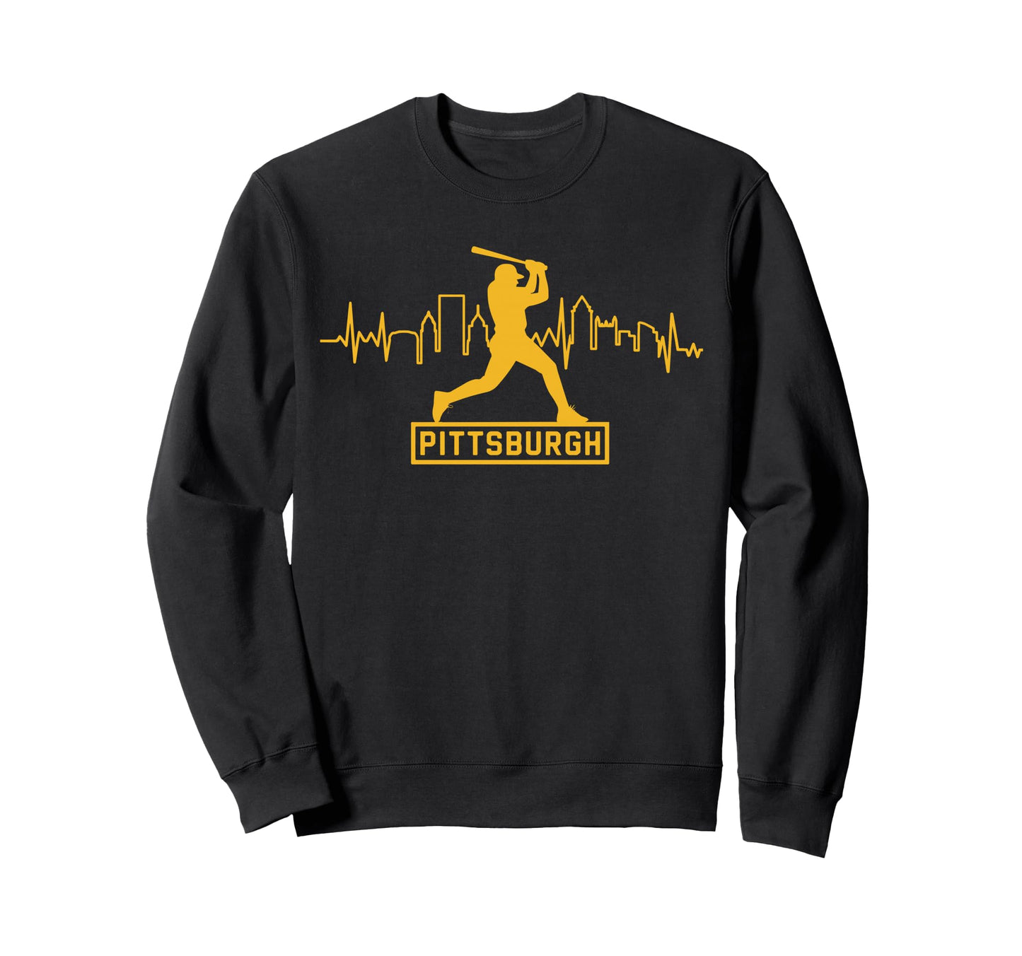 Pittsburgh Lovers Skyline Sweatshirt - Aesthetic Graphic for Adults - T-Shirt, Sweatshirt, Hoodie
