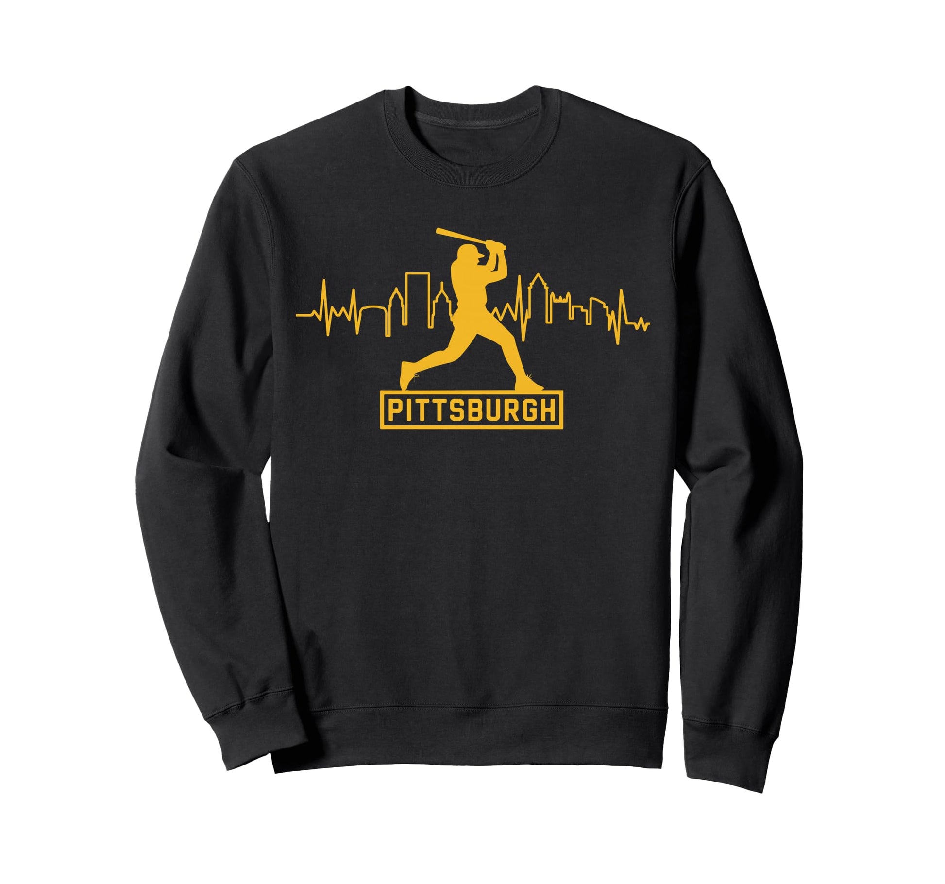 Pittsburgh Lovers Skyline Sweatshirt - Aesthetic Graphic for Adults - T-Shirt, Sweatshirt, Hoodie