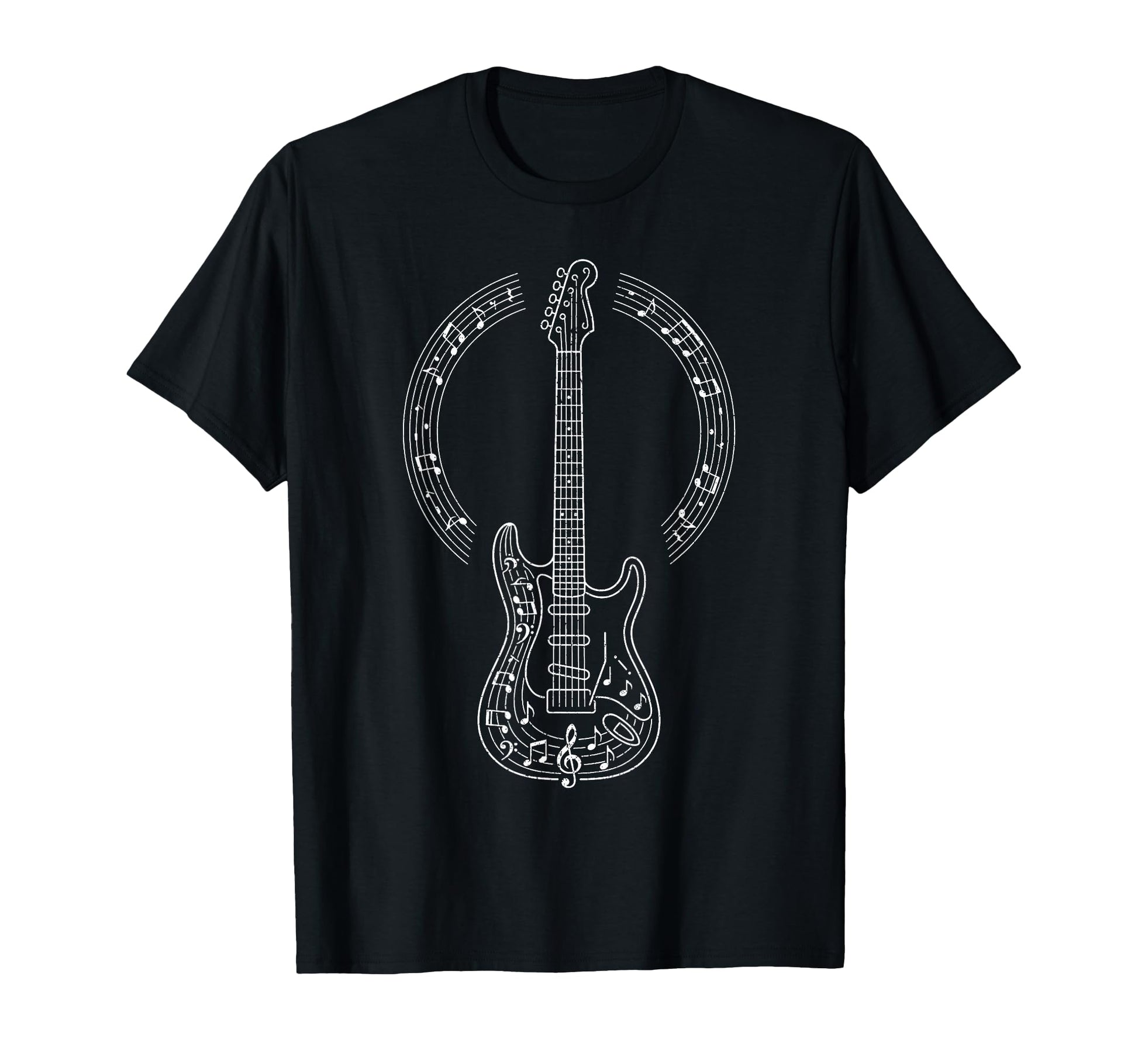 Electric Guitar Rock Band Guitarist Rock T-Shirt - Minimalist Print Unisex - T-Shirt, Sweatshirt, Hoodie