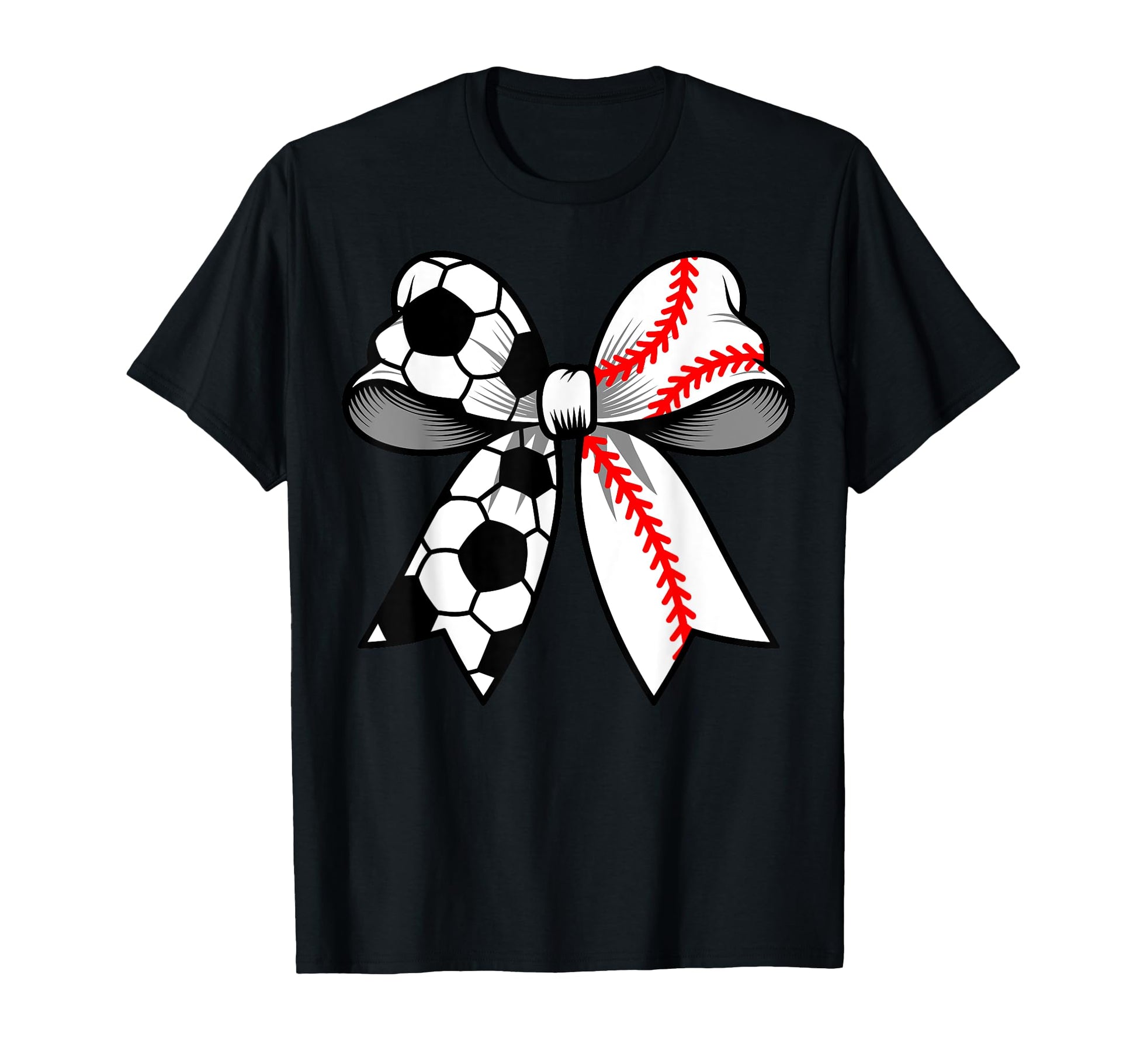 Soccer Baseball Coquette Bow Funny T-Shirt - Trendy Graphic Men Women - T-Shirt, Sweatshirt, Hoodie