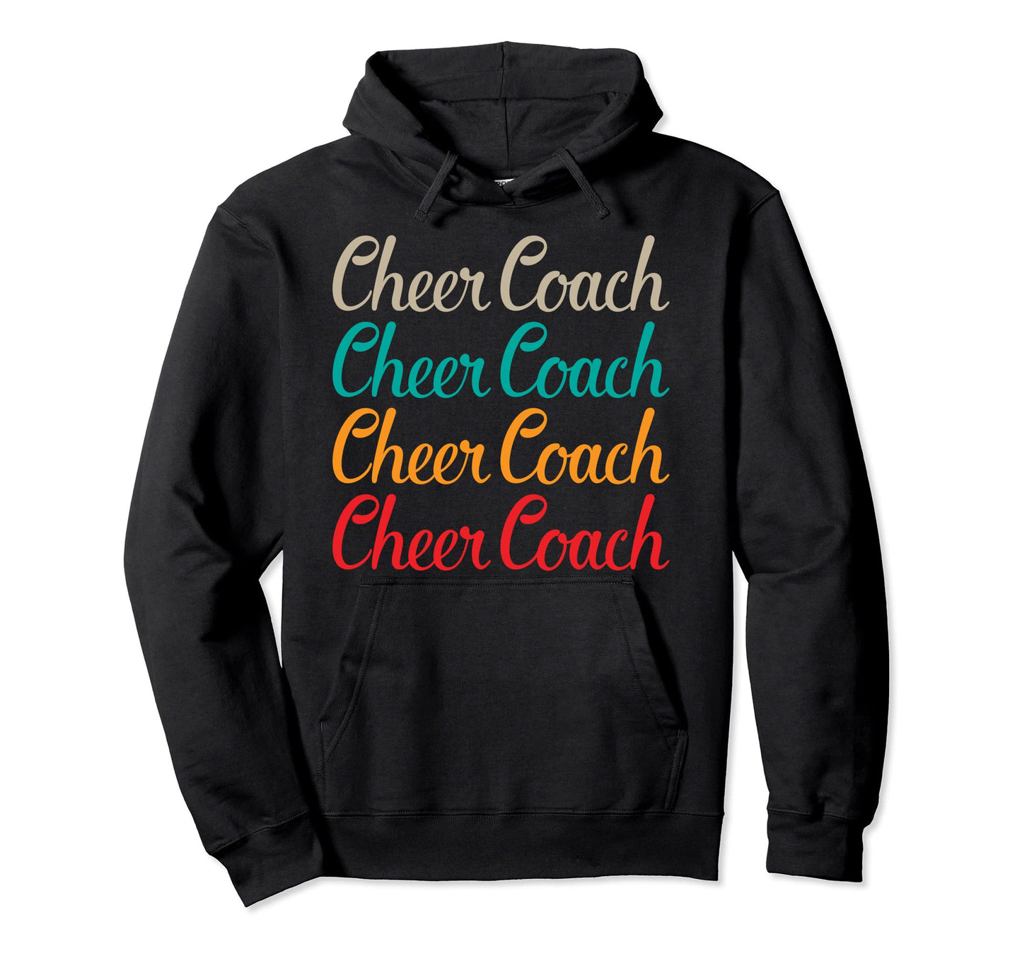 Cheer Coach Typography Cheerleading Co Hoodie - Novelty Apparel Men Women - T-Shirt, Sweatshirt, Hoodie