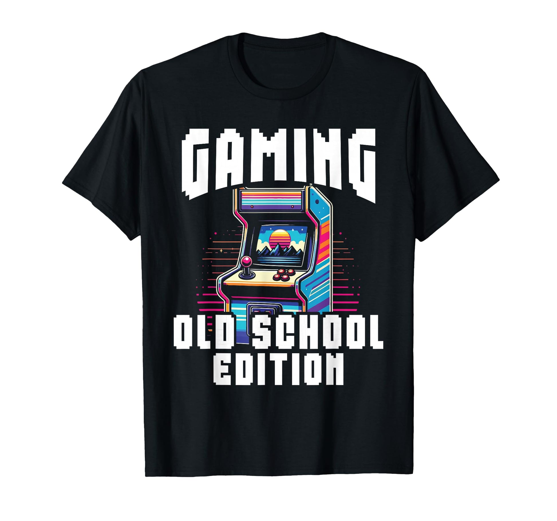 80S Arcade Nostalgia Pixel Art Video T-Shirt - Graphic Print for Adults - T-Shirt, Sweatshirt, Hoodie