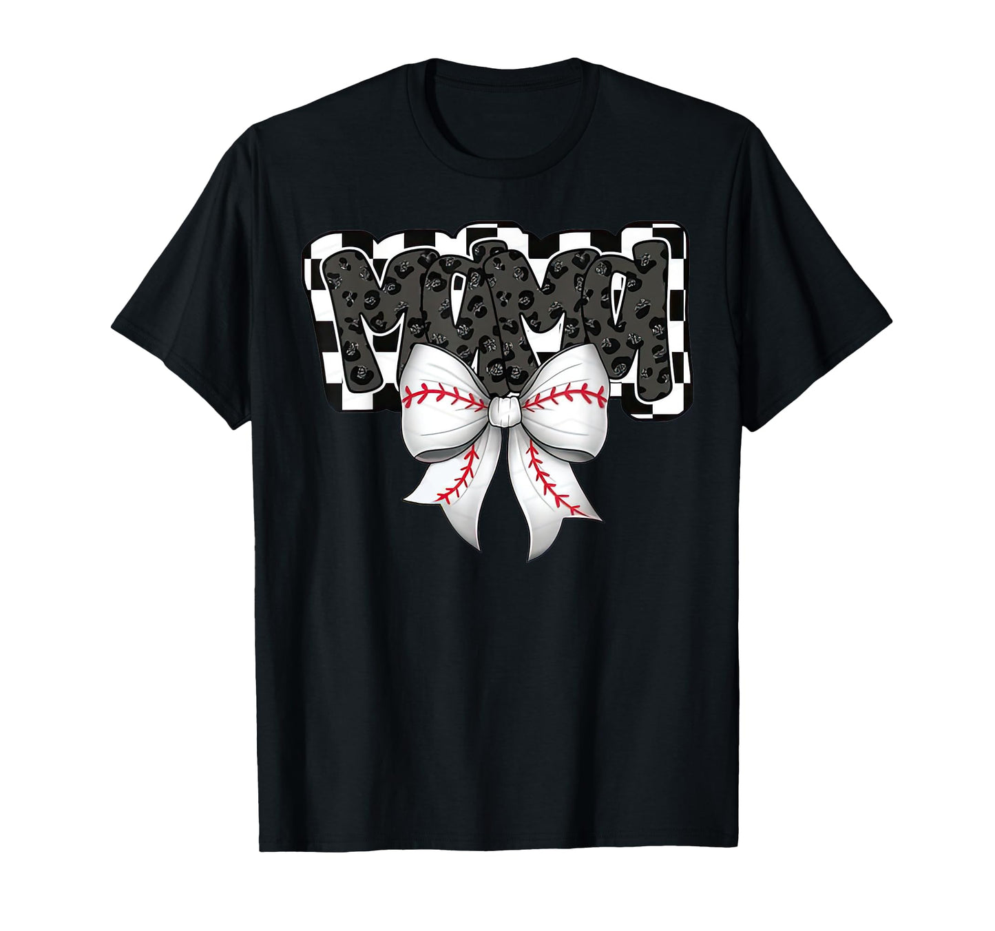 Black Baseball Mama Game Day Leopard T-Shirt - Novelty Apparel Men Women - T-Shirt, Sweatshirt, Hoodie