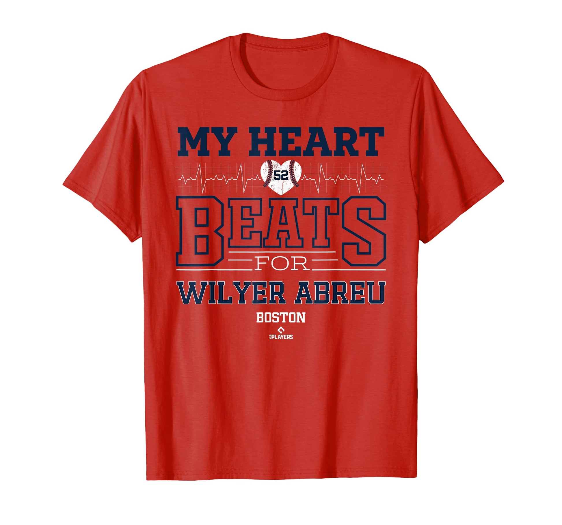 My Heart Beats Wilyer Abreu Boston T-Shirt - Novelty Apparel Men Women - T-Shirt, Sweatshirt, Hoodie