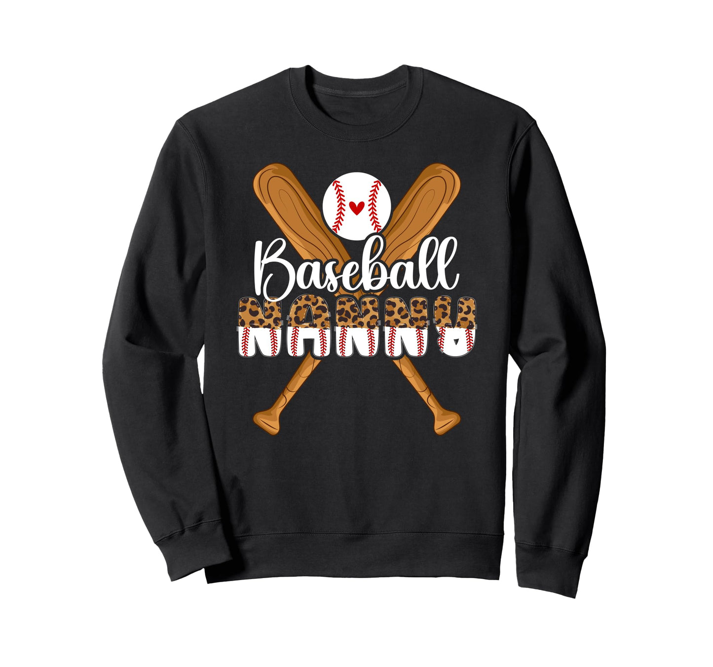 Baseball Nanny Leopard Nanny Sweatshirt - Aesthetic Graphic Unisex - T-Shirt, Sweatshirt, Hoodie