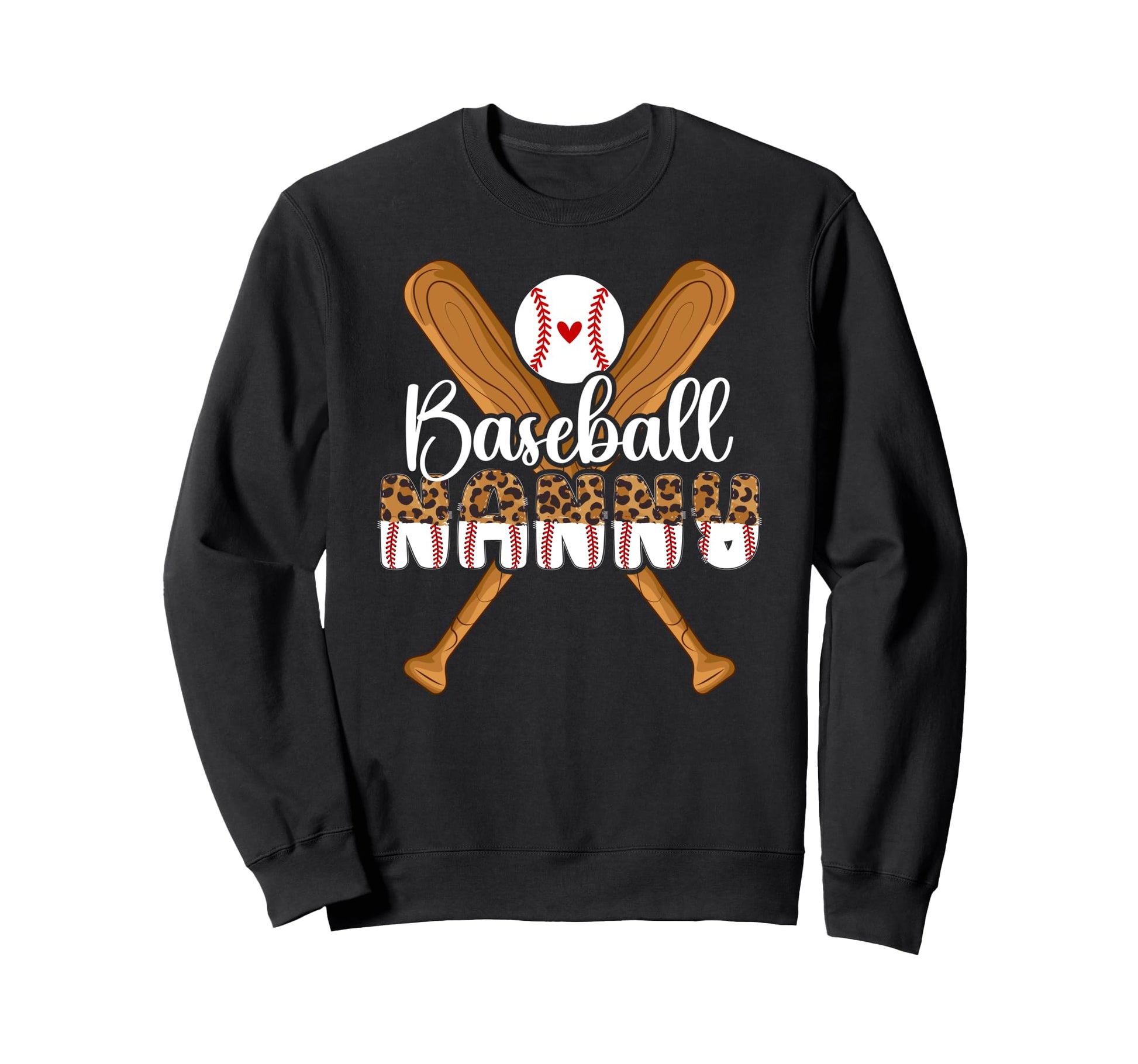 Baseball Nanny Leopard Nanny Sweatshirt - Aesthetic Graphic Unisex - T-Shirt, Sweatshirt, Hoodie