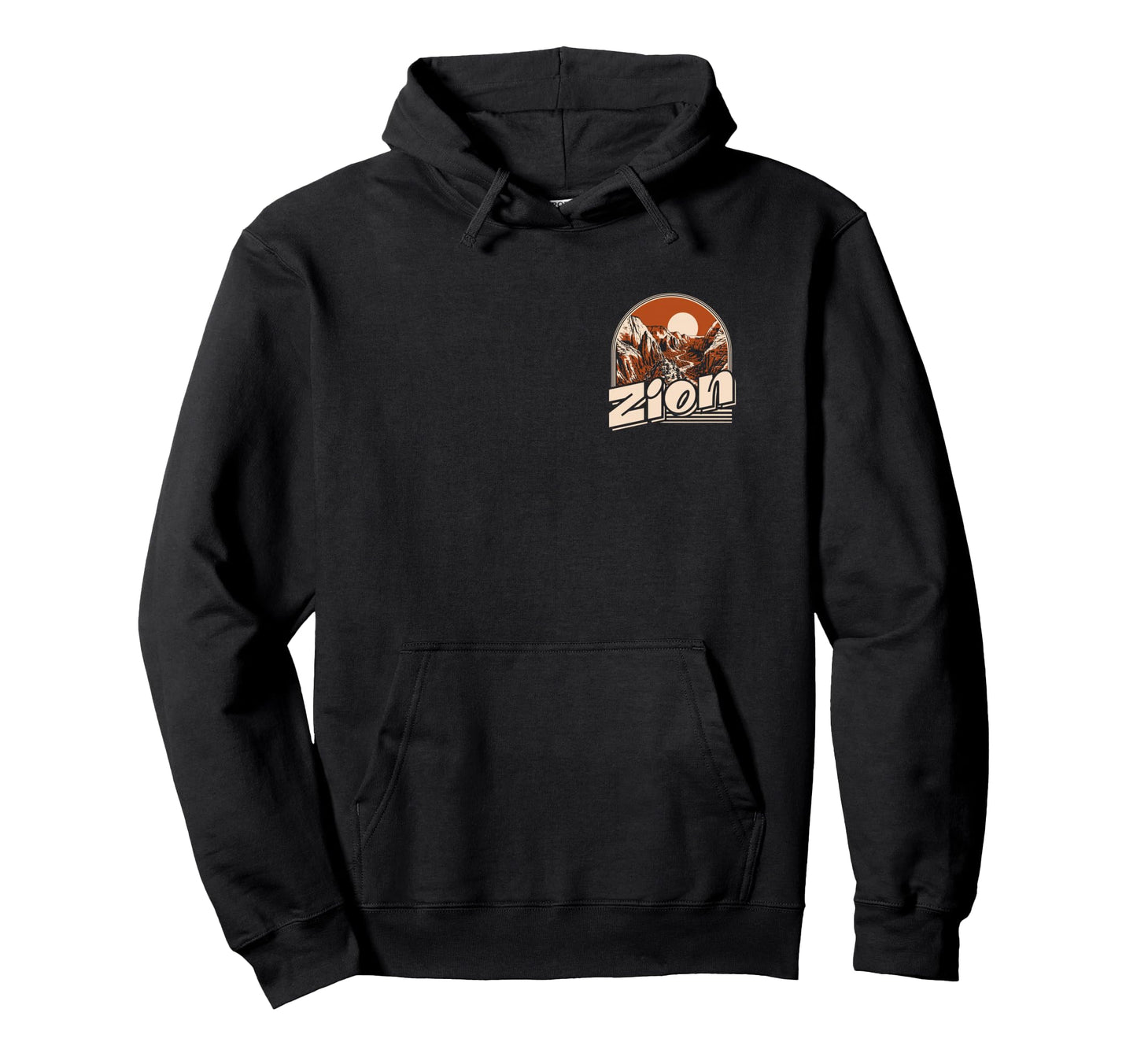 Zion National Park Front And Back Hoodie - Casual Everyday Wear for Adults - T-Shirt, Sweatshirt, Hoodie