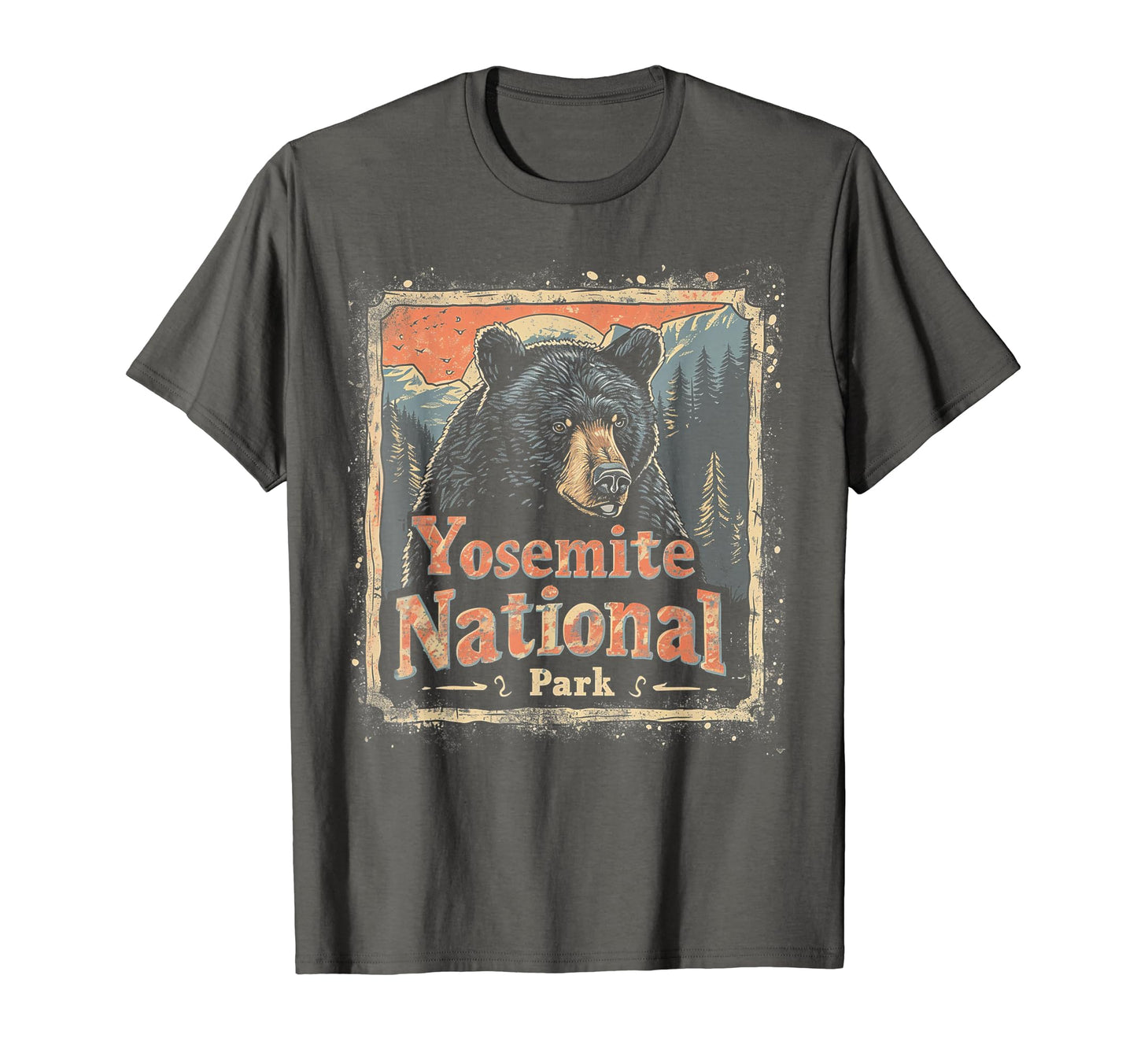 Yosemite Us National Park T-Shirt - Minimalist Print Unisex - T-Shirt, Sweatshirt, Hoodie