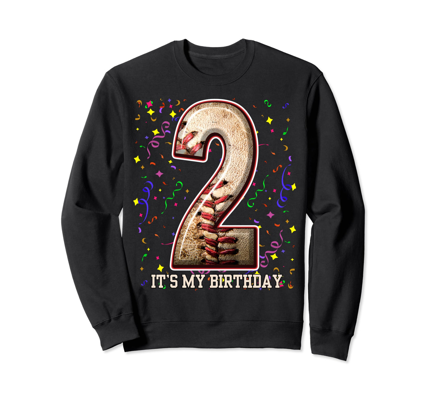 2 Years Old Baseball Play My 2Nd Sweatshirt - Custom Art Print Men Women - T-Shirt, Sweatshirt, Hoodie