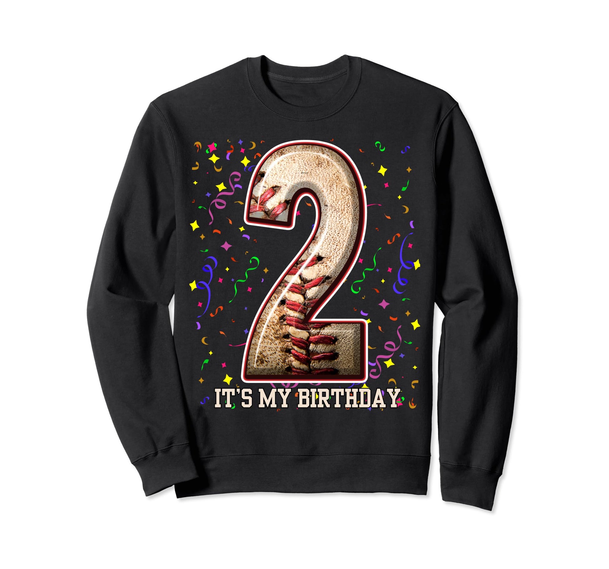 2 Years Old Baseball Play My 2Nd Sweatshirt - Custom Art Print Men Women - T-Shirt, Sweatshirt, Hoodie