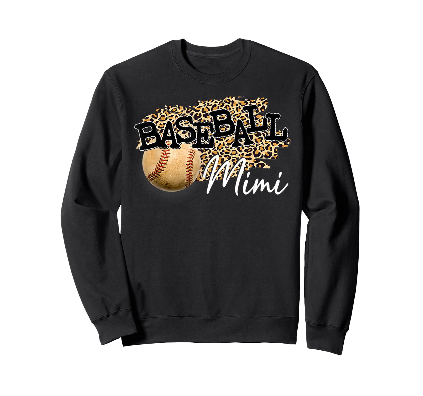 Leopard Mimi Both Baseball Softball Sweatshirt - Graphic Print Men Women - T-Shirt, Sweatshirt, Hoodie