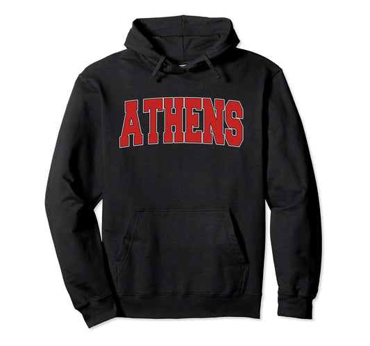 Athens Tx Texas Varsity Usa Sports Hoodie - Custom Art Print Men Women - T-Shirt, Sweatshirt, Hoodie