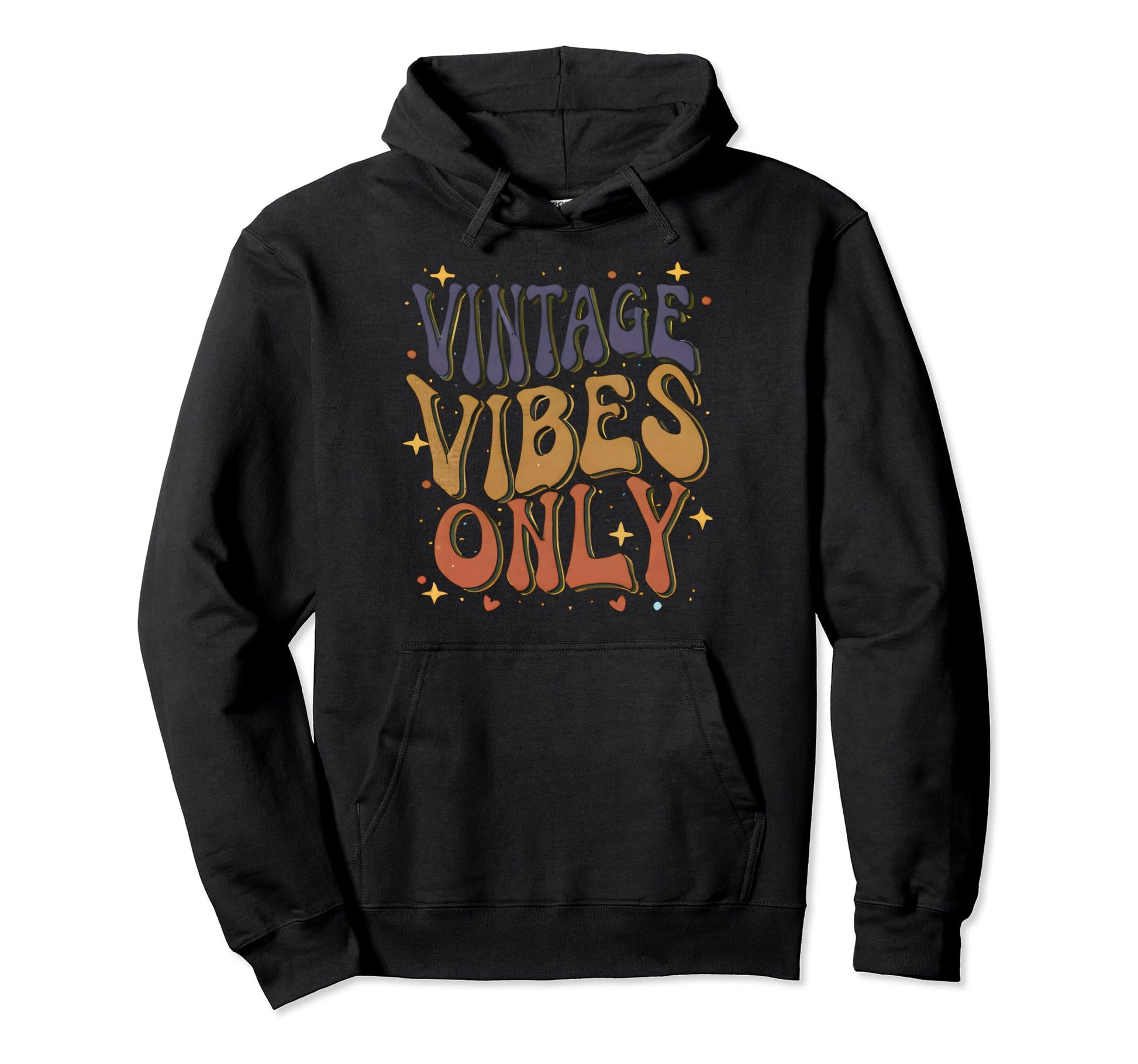 Vibes Only Groovy Aesthetic Hoodie - Streetwear Style for Adults - T-Shirt, Sweatshirt, Hoodie