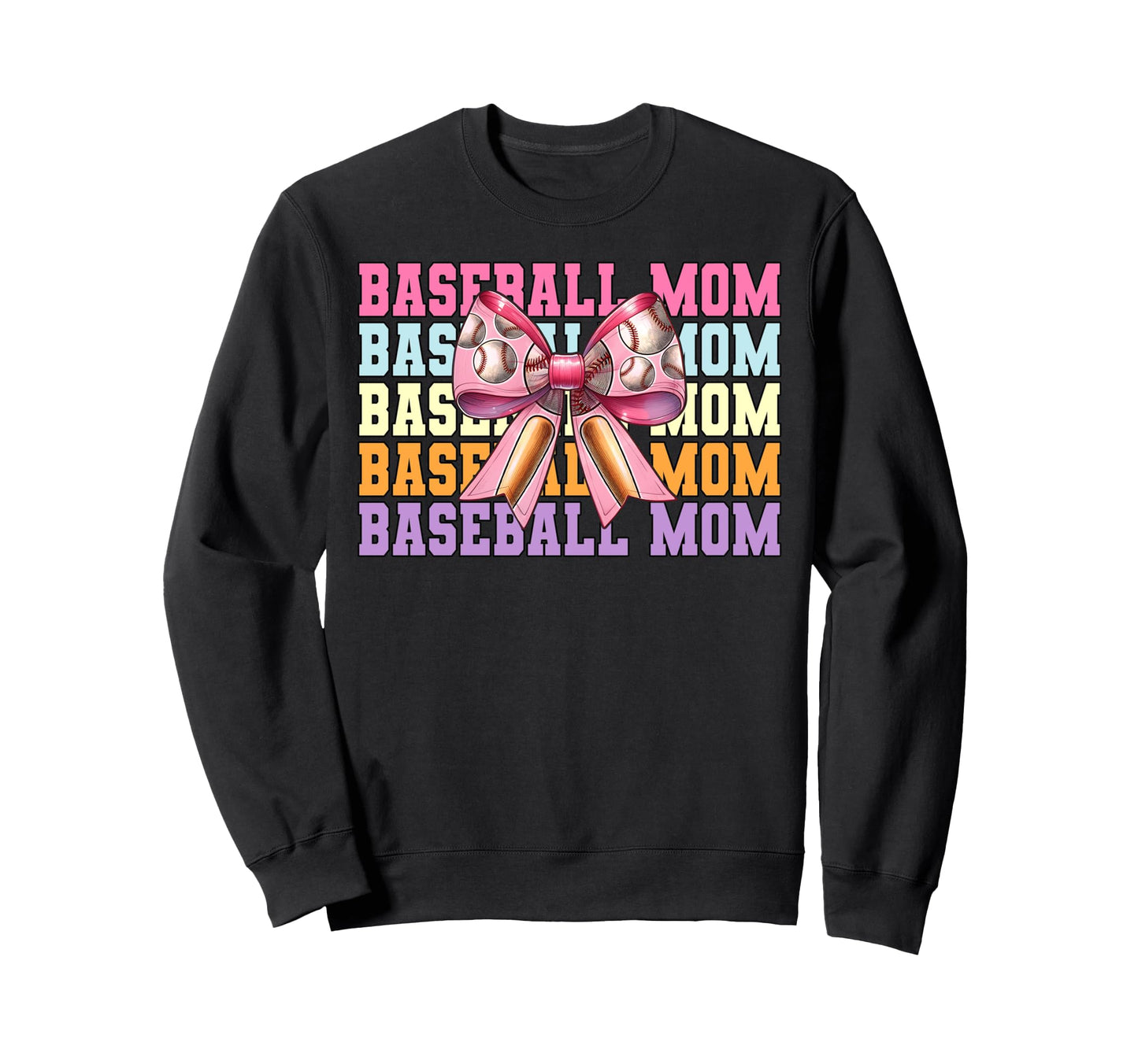 Baseball Mom Baseball Mama Mothers Sweatshirt - Minimalist Print Men Women - T-Shirt, Sweatshirt, Hoodie
