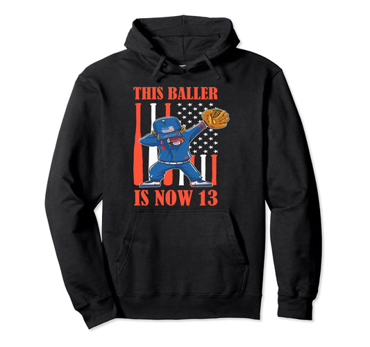 13 Year Old Happy 13Th Birthday Hoodie - Aesthetic Graphic Men Women - T-Shirt, Sweatshirt, Hoodie