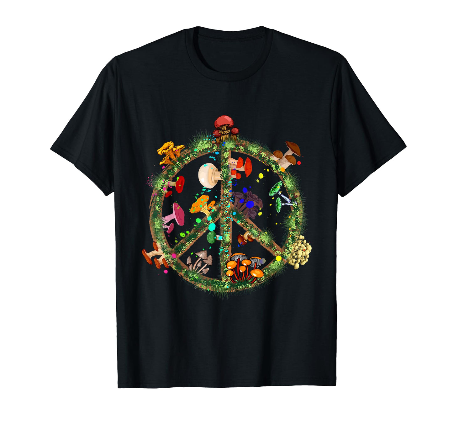 Psychedelic Magic Mushroom Hippie Shrooms T-Shirt - Graphic Print Unisex - T-Shirt, Sweatshirt, Hoodie