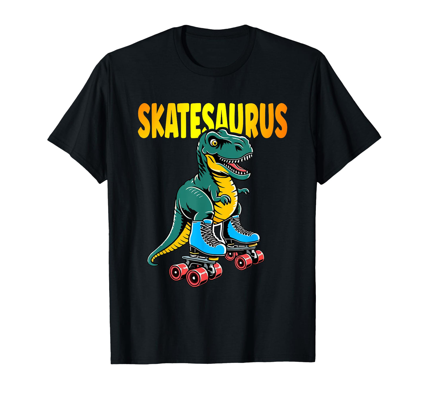 Skate Dinosaurs Roller Skating T-Shirt - Minimalist Print Unisex - T-Shirt, Sweatshirt, Hoodie