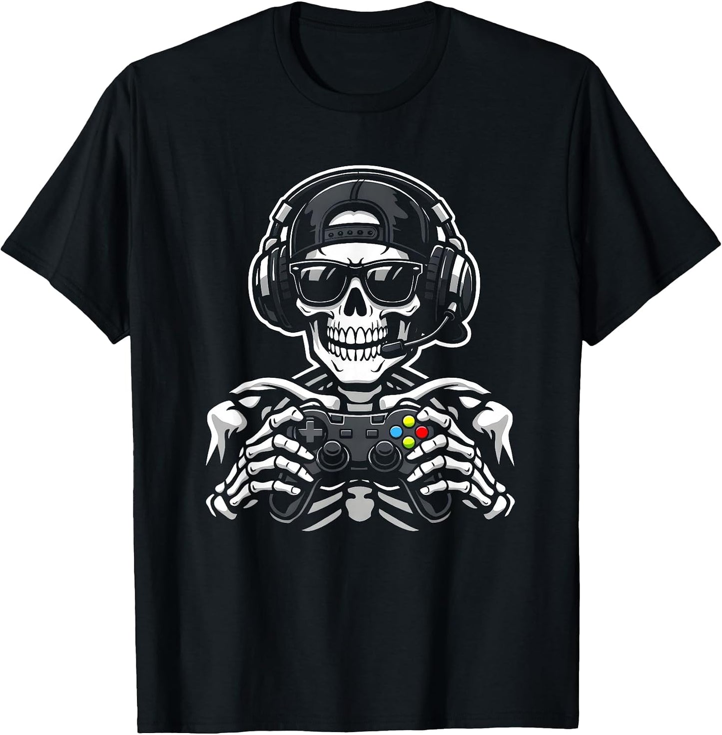 Skeleton Gamer Computer Accessoires Merch for Kids - Adult & Kids T-Shirts, Sweatshirts & Hoodies apparel design preview 1