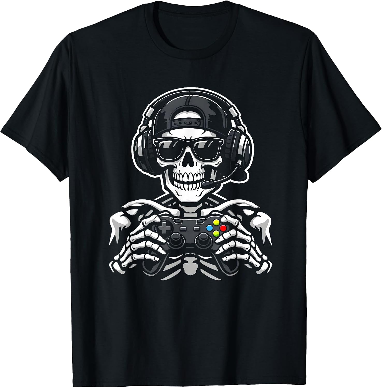 Skeleton Gamer Computer Accessoires Merch for Kids - Adult & Kids T-Shirts, Sweatshirts & Hoodies apparel design preview 1