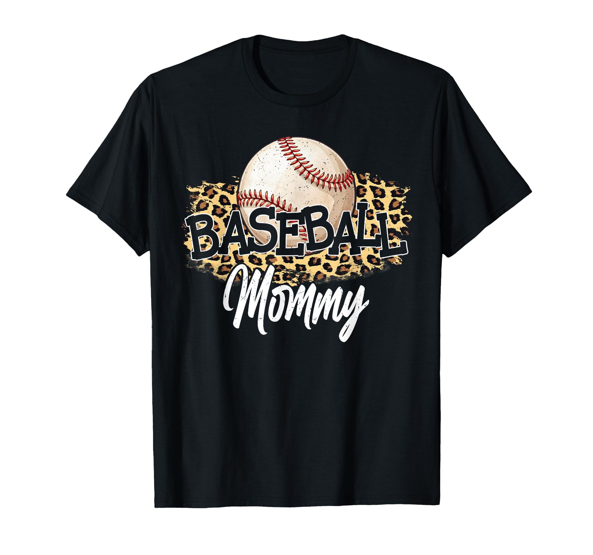 Baseball Mommy Leopard Baseball Lover T-Shirt - Fun Novelty Design Unisex - T-Shirt, Sweatshirt, Hoodie