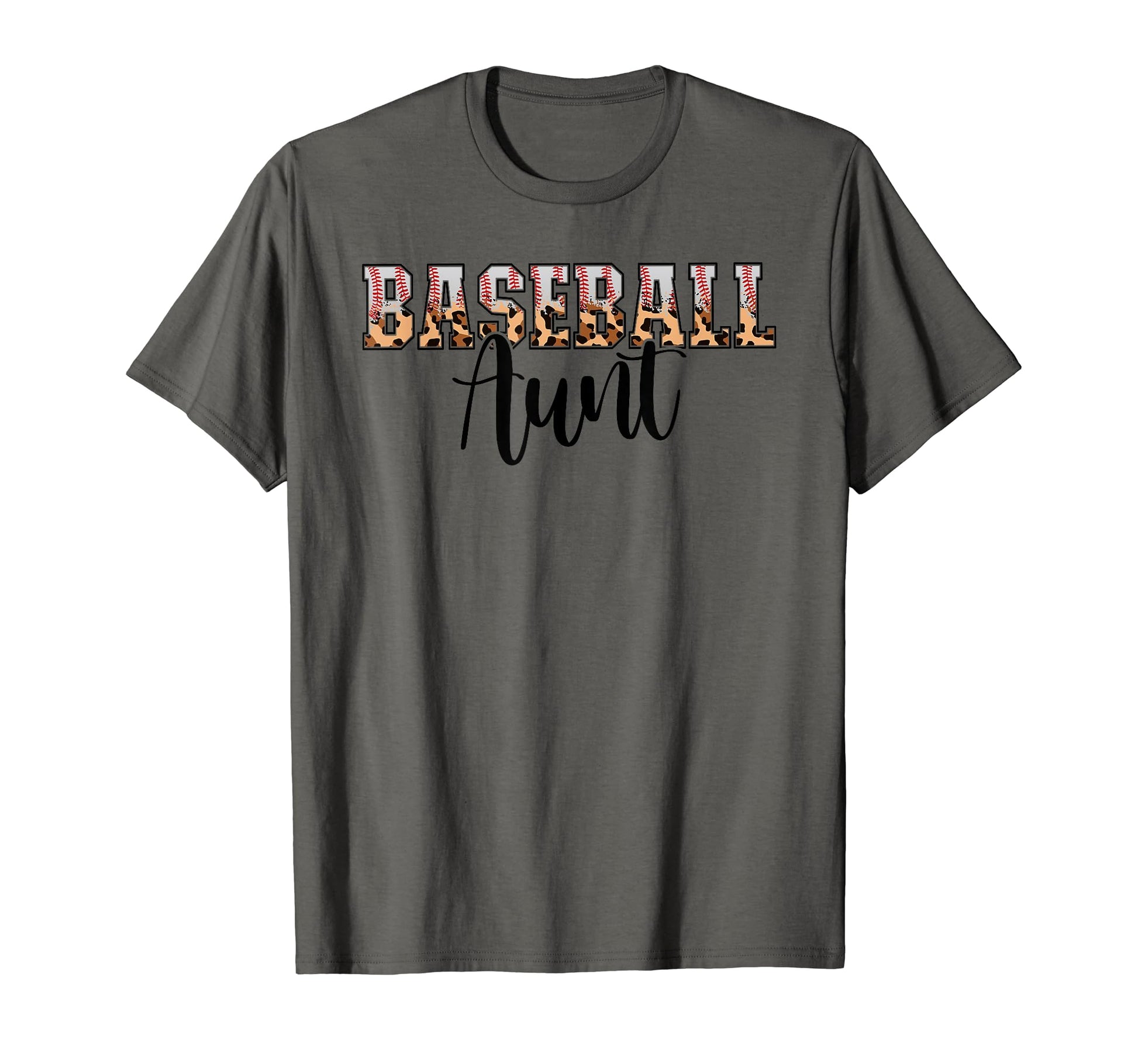 Baseball Aunt Funny Leopard Baseball T-Shirt - Graphic Print for Adults - T-Shirt, Sweatshirt, Hoodie