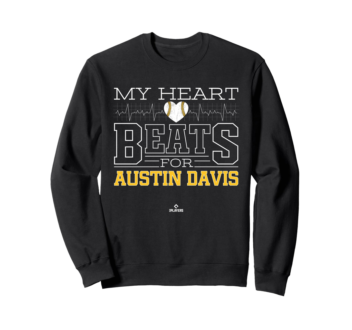 My Heart Beats Austin Davis Sweatshirt - Novelty Apparel for Adults - T-Shirt, Sweatshirt, Hoodie