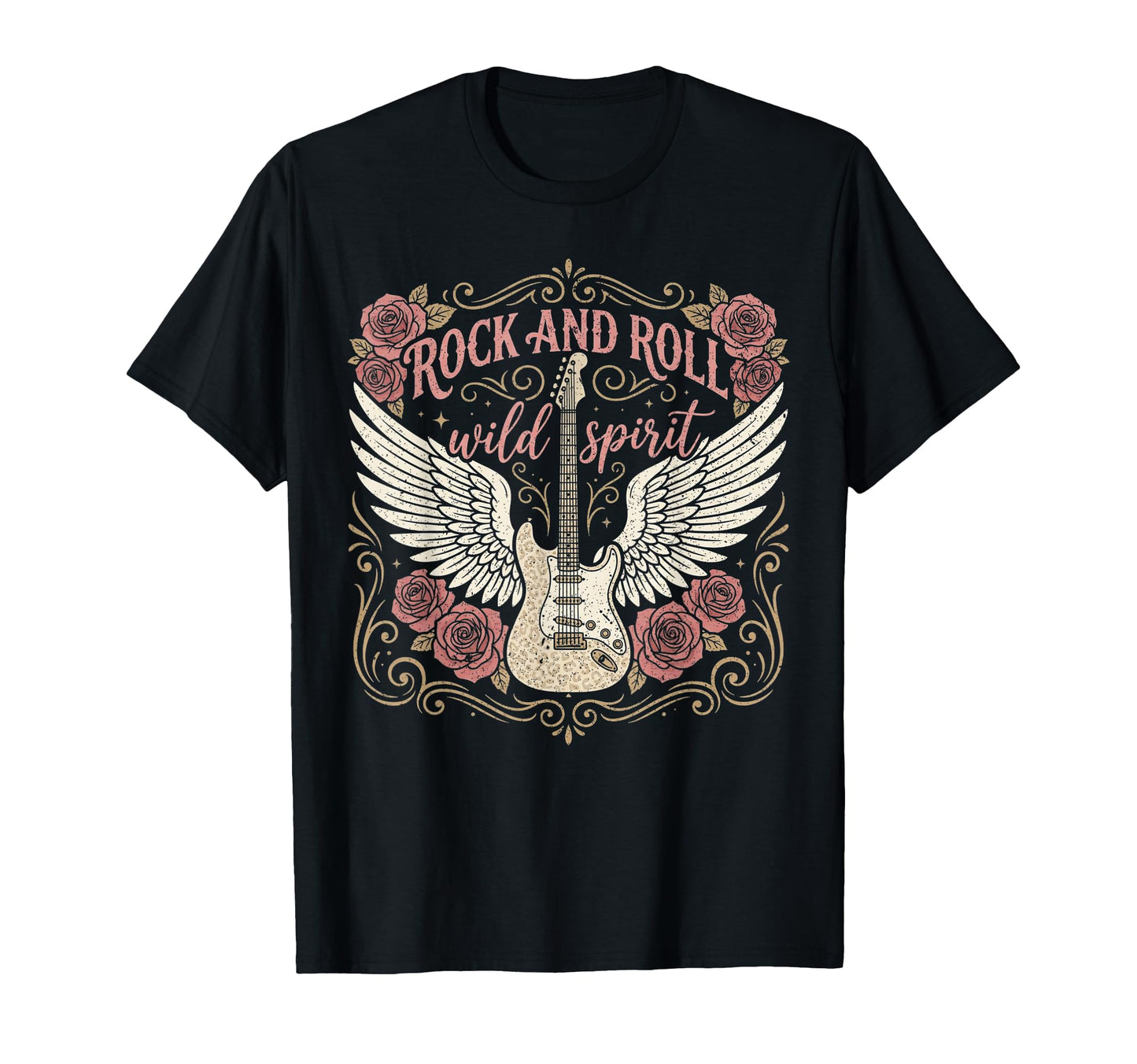 Rock And Roll Guitar Rock Music Heavy T-Shirt - Novelty Apparel Unisex - T-Shirt, Sweatshirt, Hoodie
